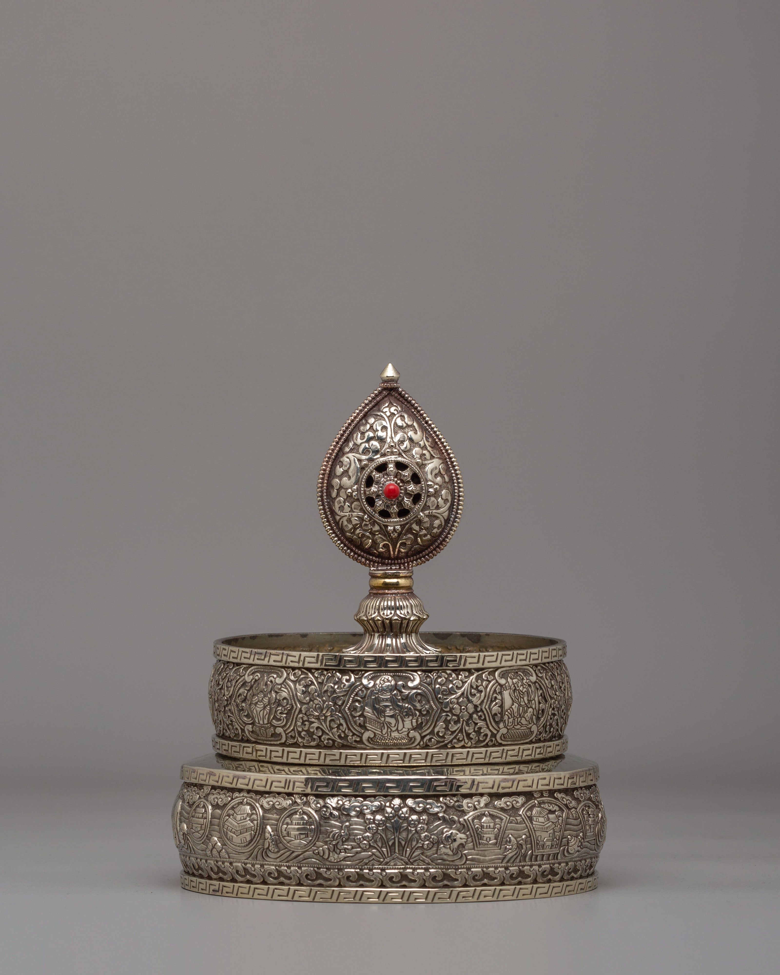 Buddhist Mandala Ritual Set | Sacred Vajrayana Ritual Offering