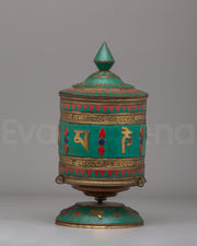 Sacred Altar Mantra Prayer Wheel
