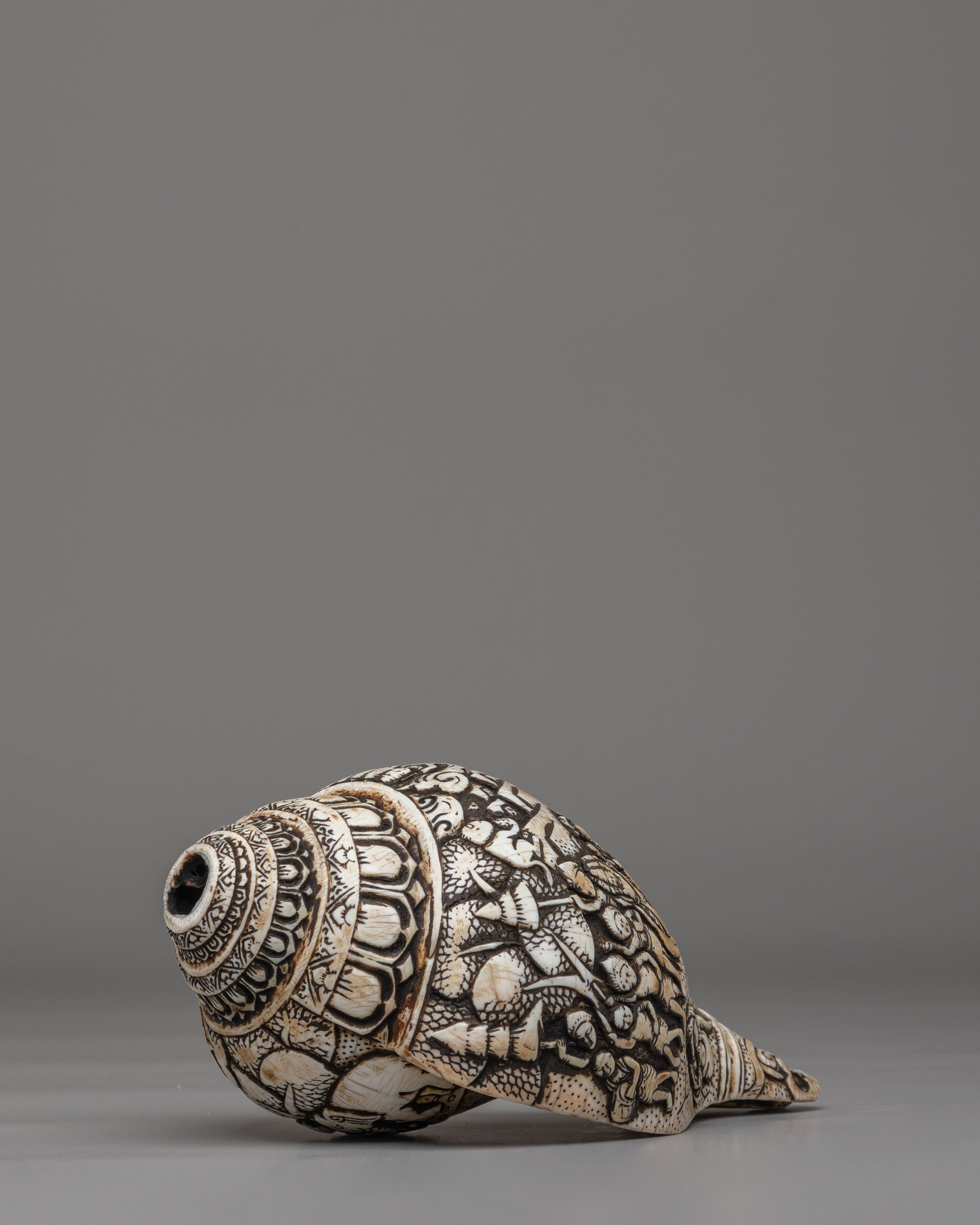 Sacred Buddhist Conch | Buddhist Ritual Object