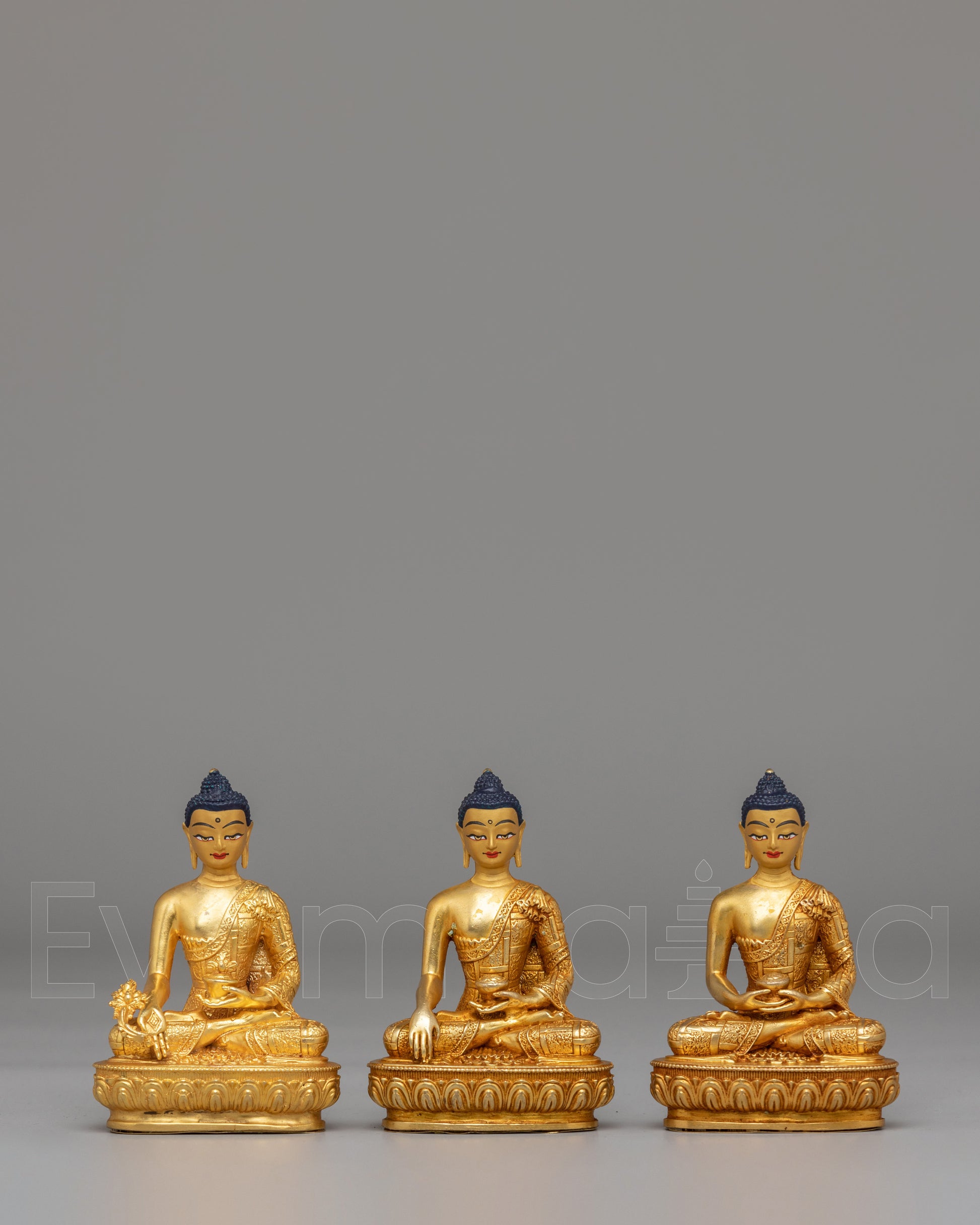 Sacred Three Buddha Set Statue