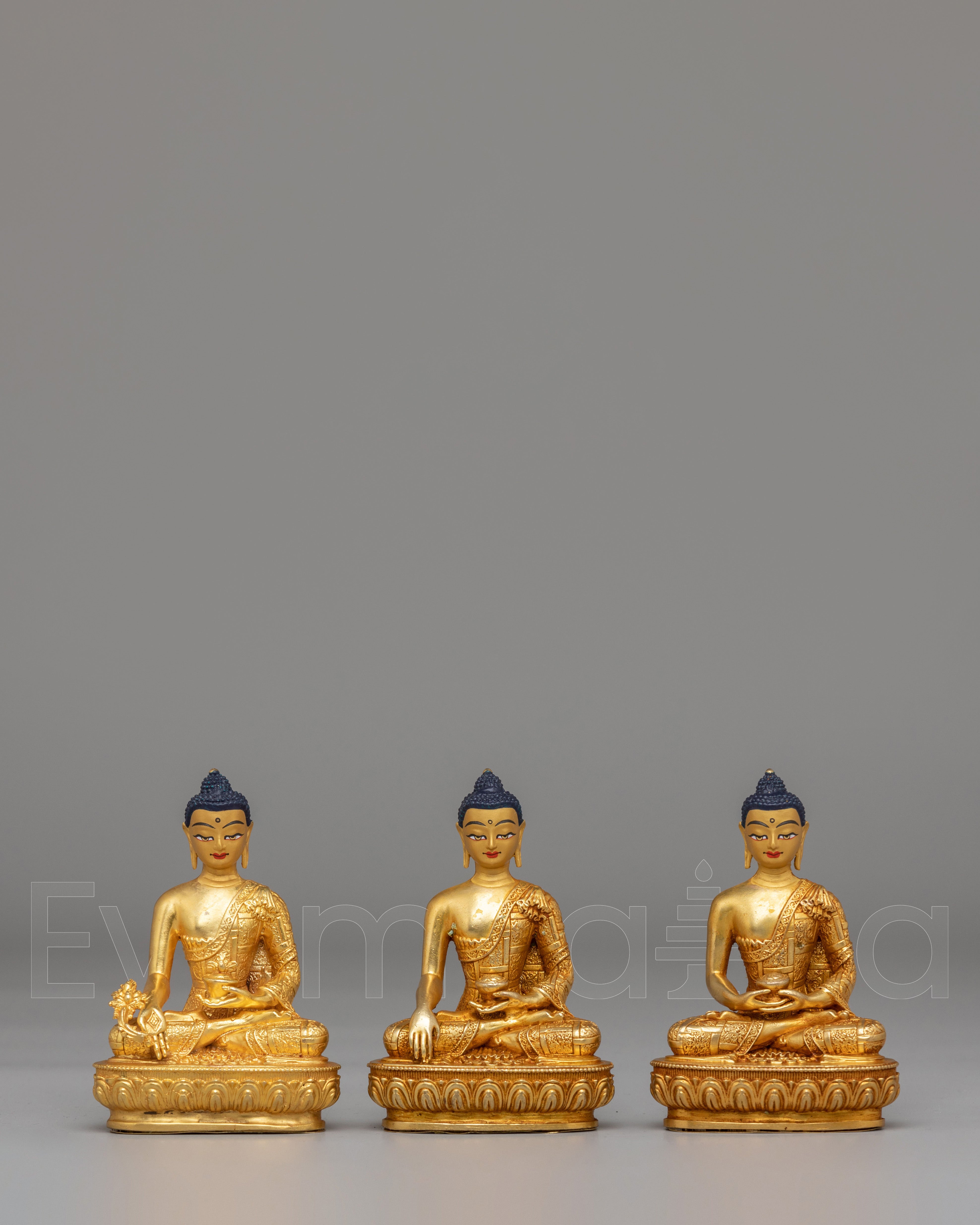 Sacred Three Buddha Set Statue