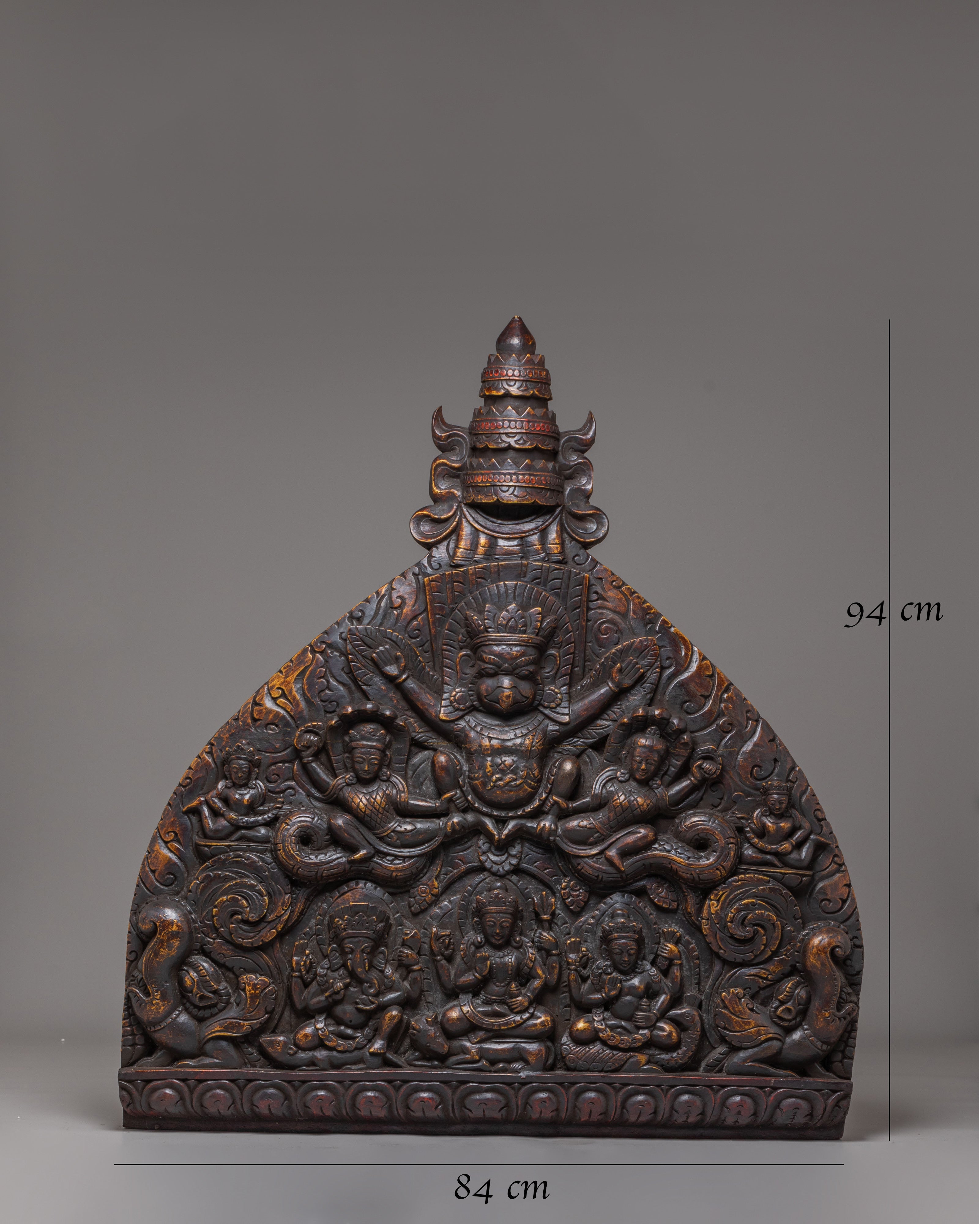 Sacred Divine Guardian Torana | Traditional Buddhist Artwork