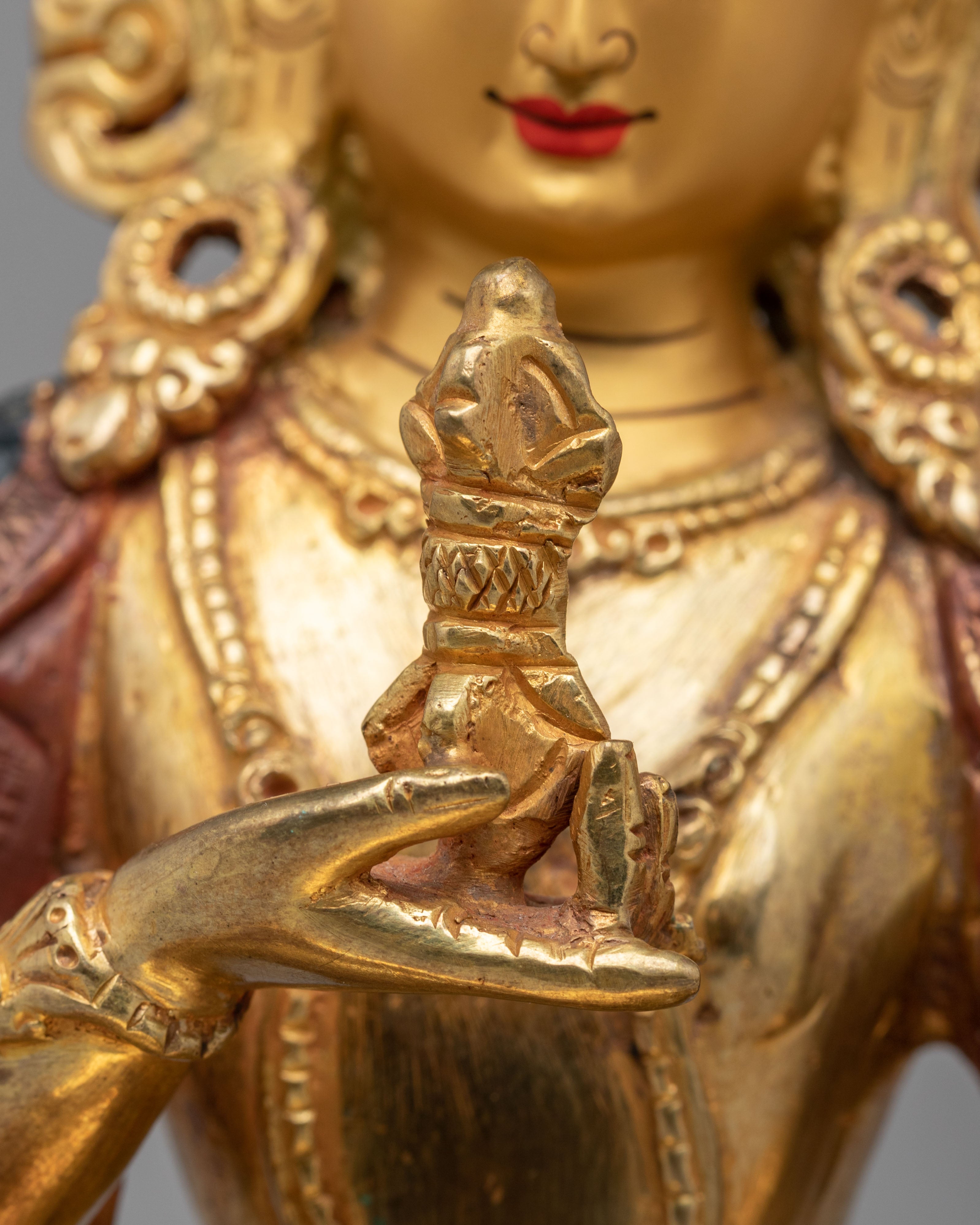 Buddhist Purification Vajrasattva Deity Statue | 24K Gold Plated Vajrasattva