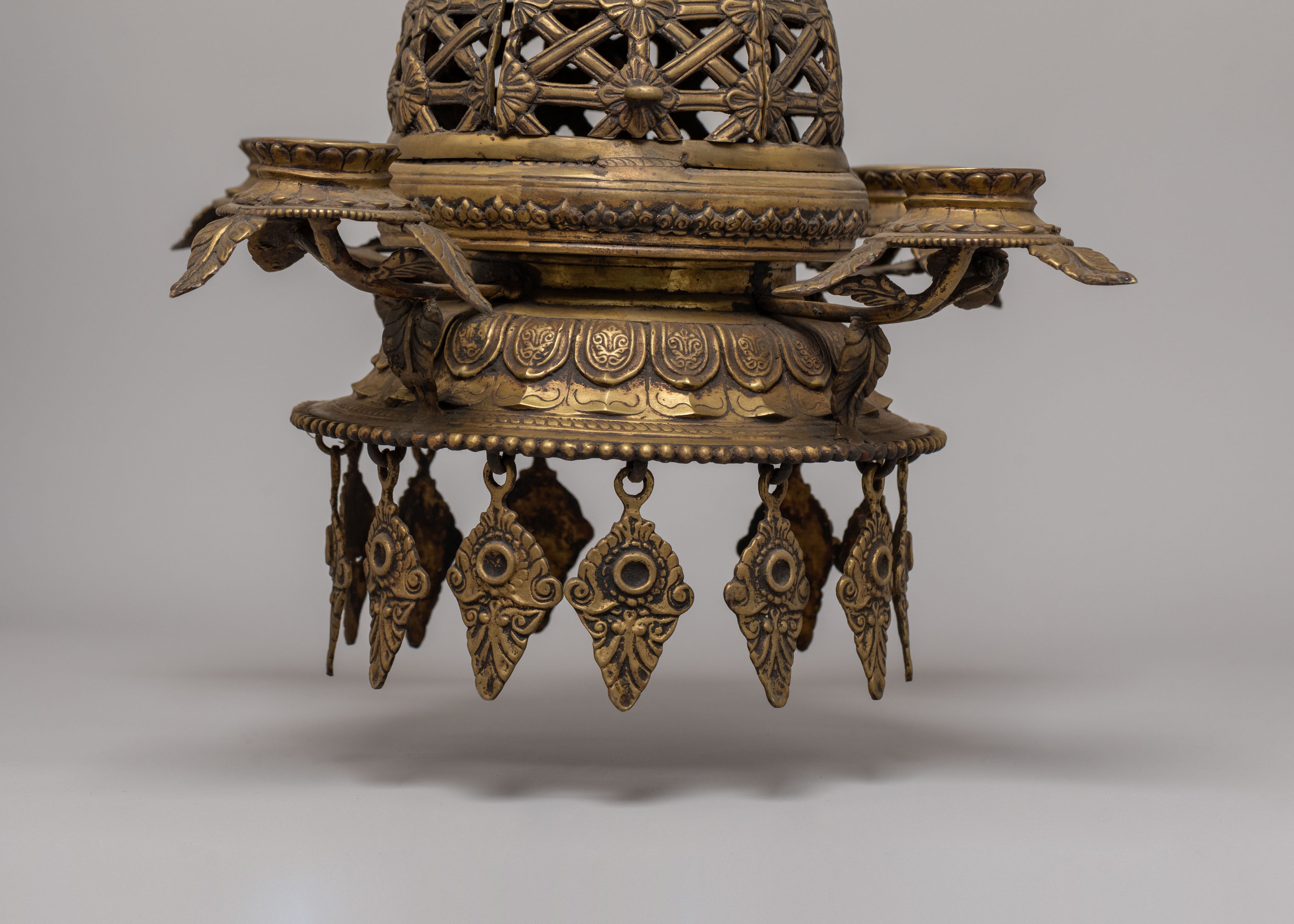 Sacred Dalucha for Ritual | Handcrafted Brass Chöd Practice Tool
