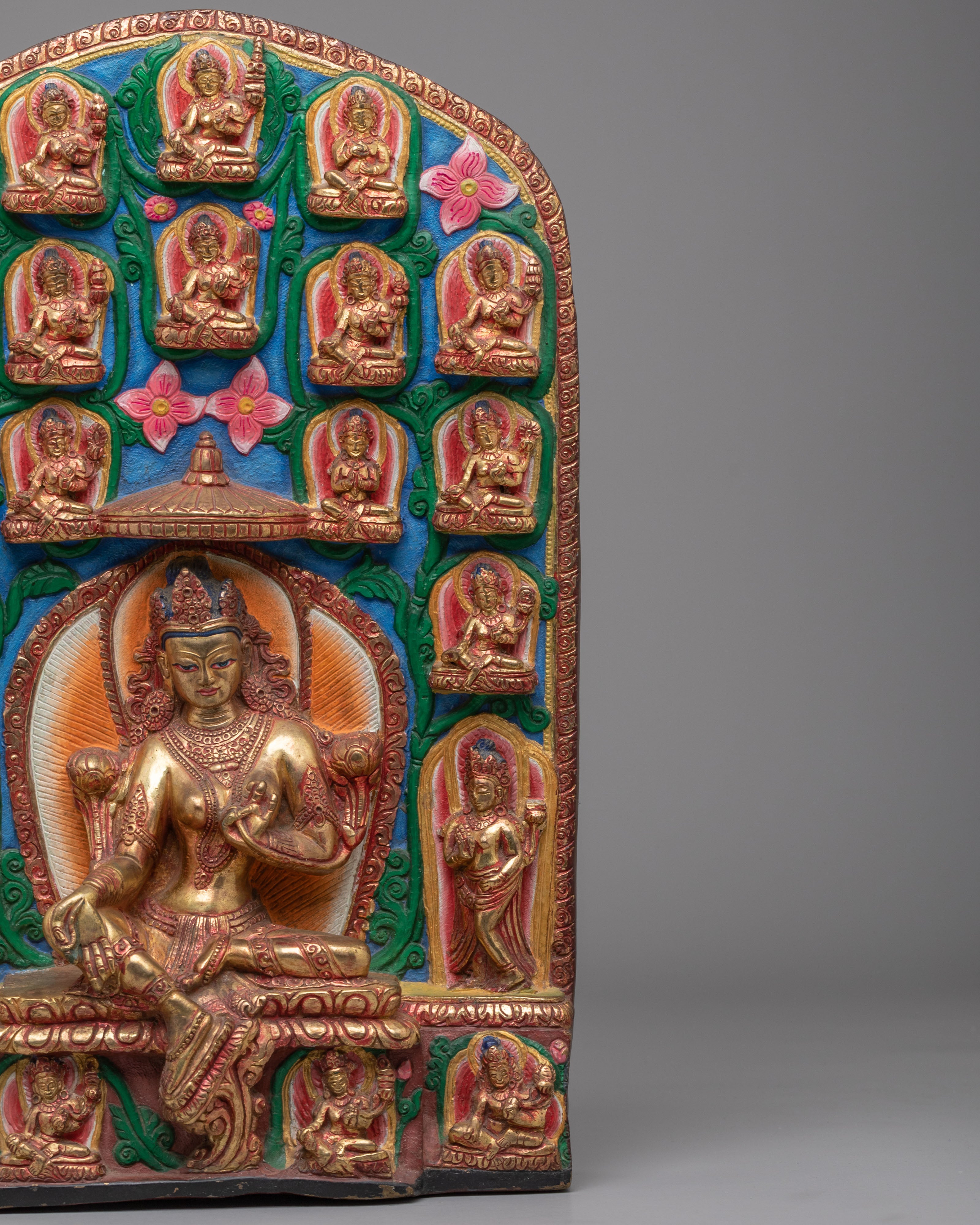 Handmade Buddhist 21 Tara Statue | Divine Goddess for Meditation and Blessings