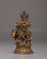 Brass Statue of Krishna | Symbol of Divine Love