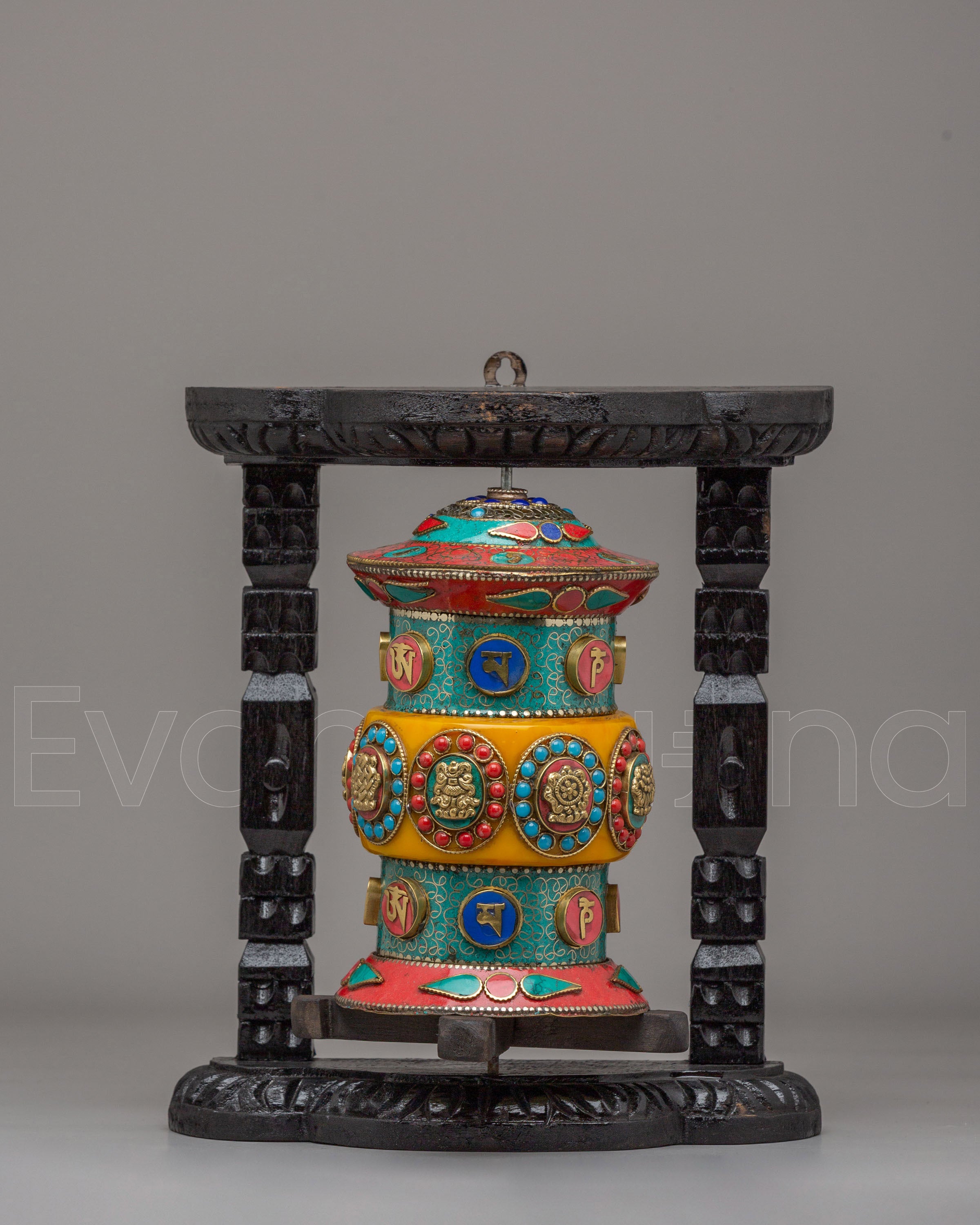 Himalayan Ritual Prayer Wheel for Altar