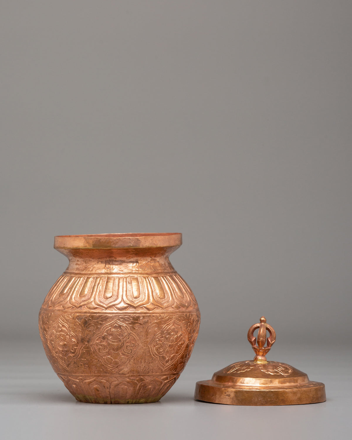 Himalayan Ritual Kalash Vase | Tibetan Buddhist Water Offering Vessel