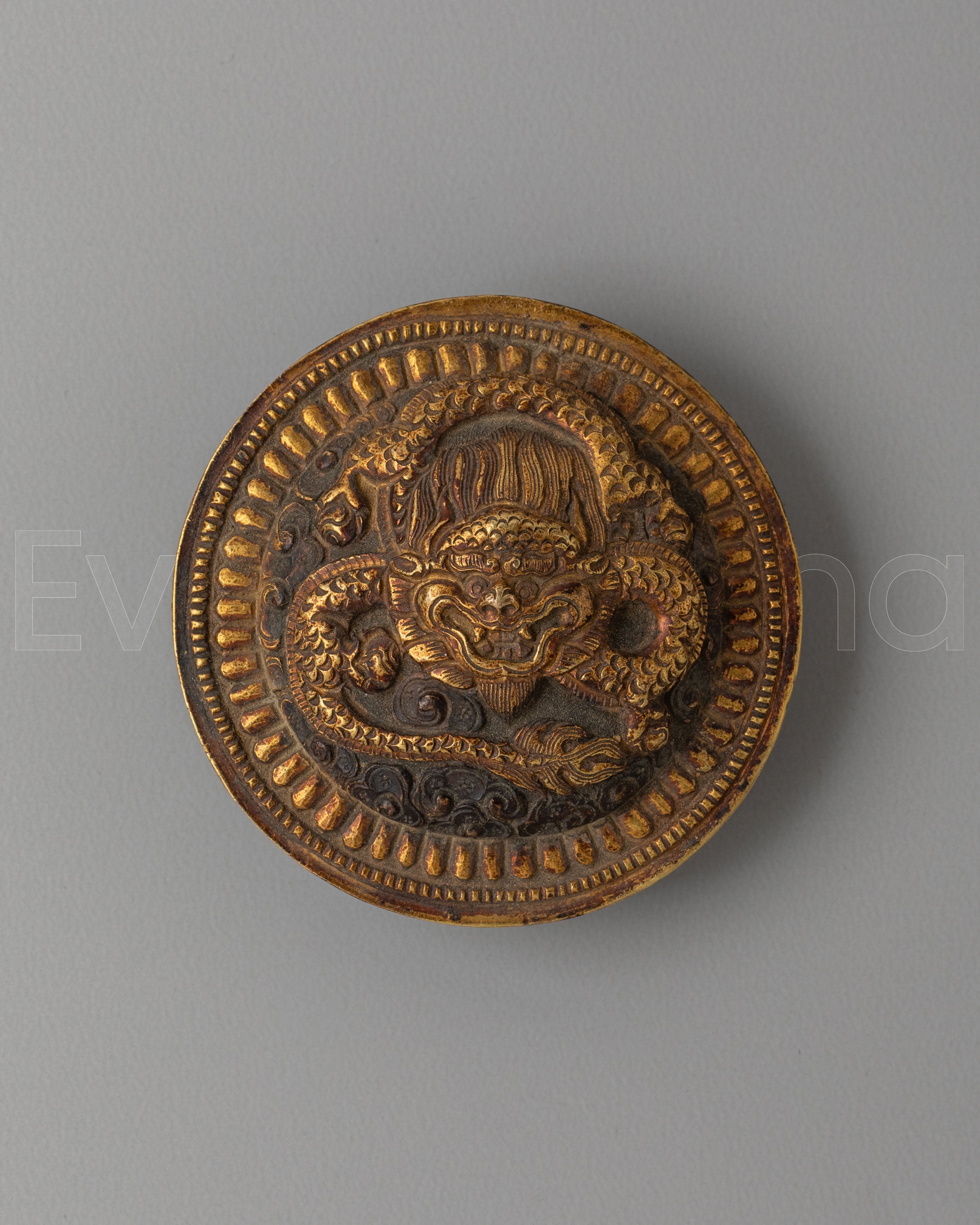 Decorative Tibetan Dragon Belt Buckle