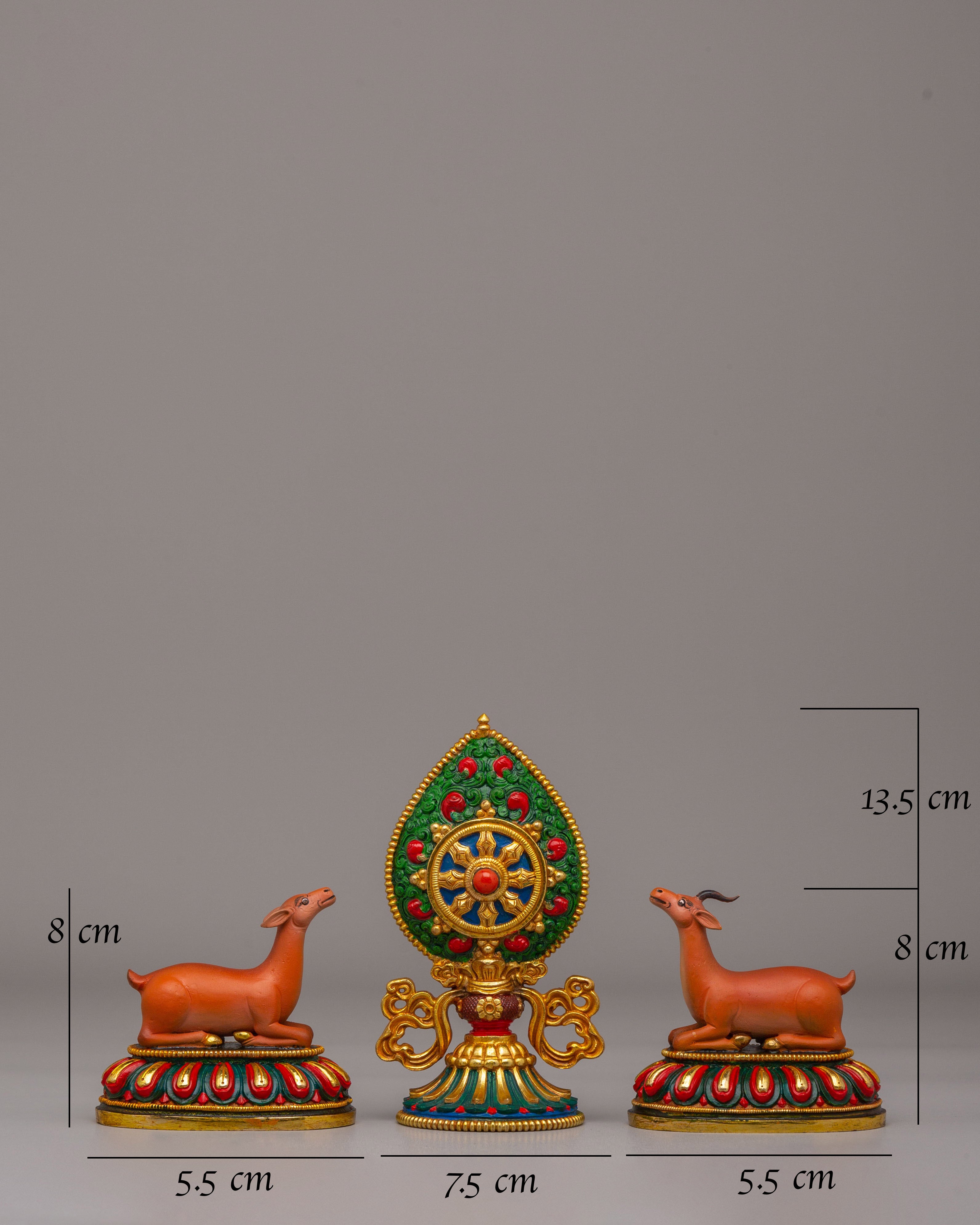 Tibetan Dharma Wheel For Altar | Sacred Symbol of Enlightenment