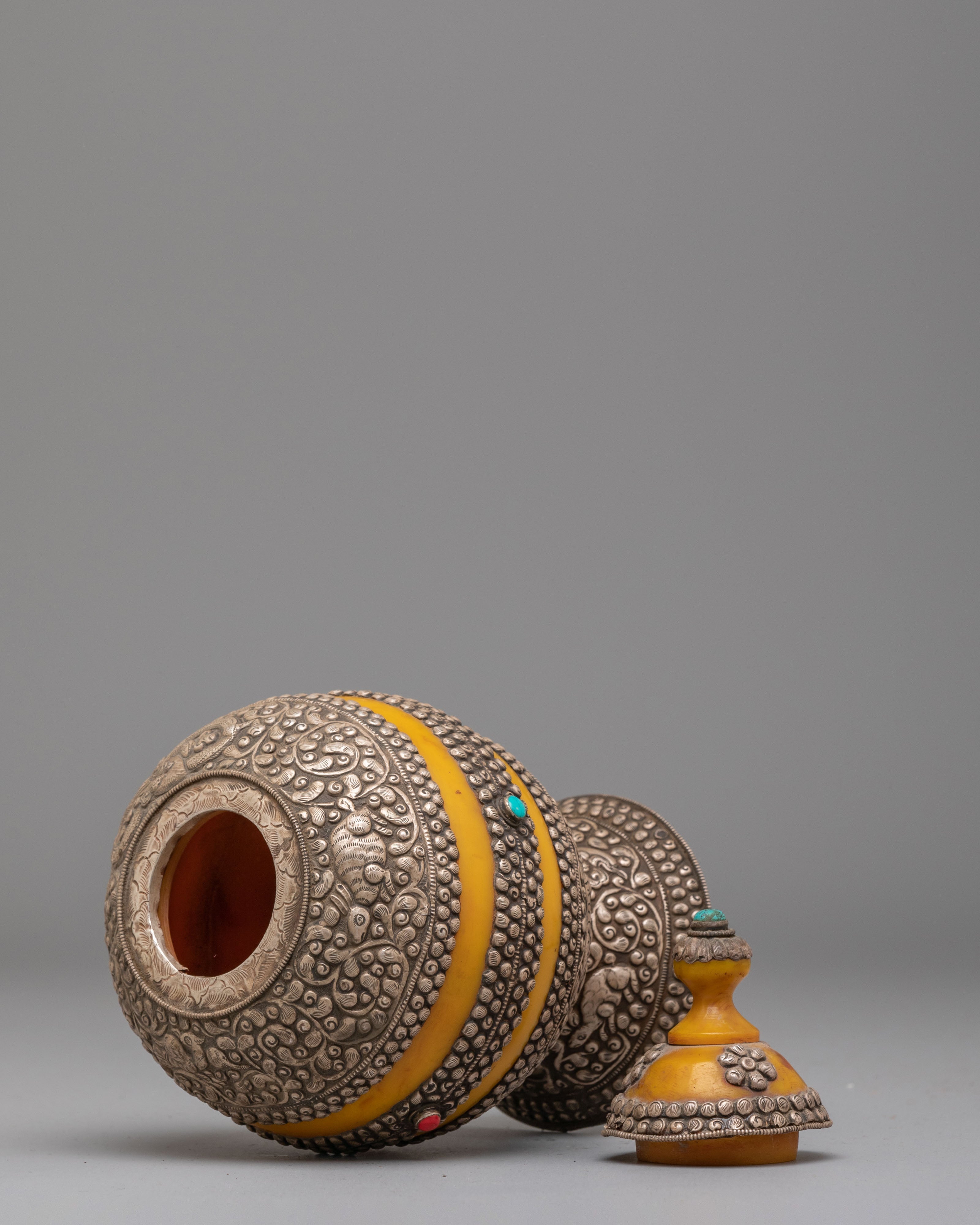 Decorative Traditional Rice Pot | Handcrafted Ritual Offering Pot