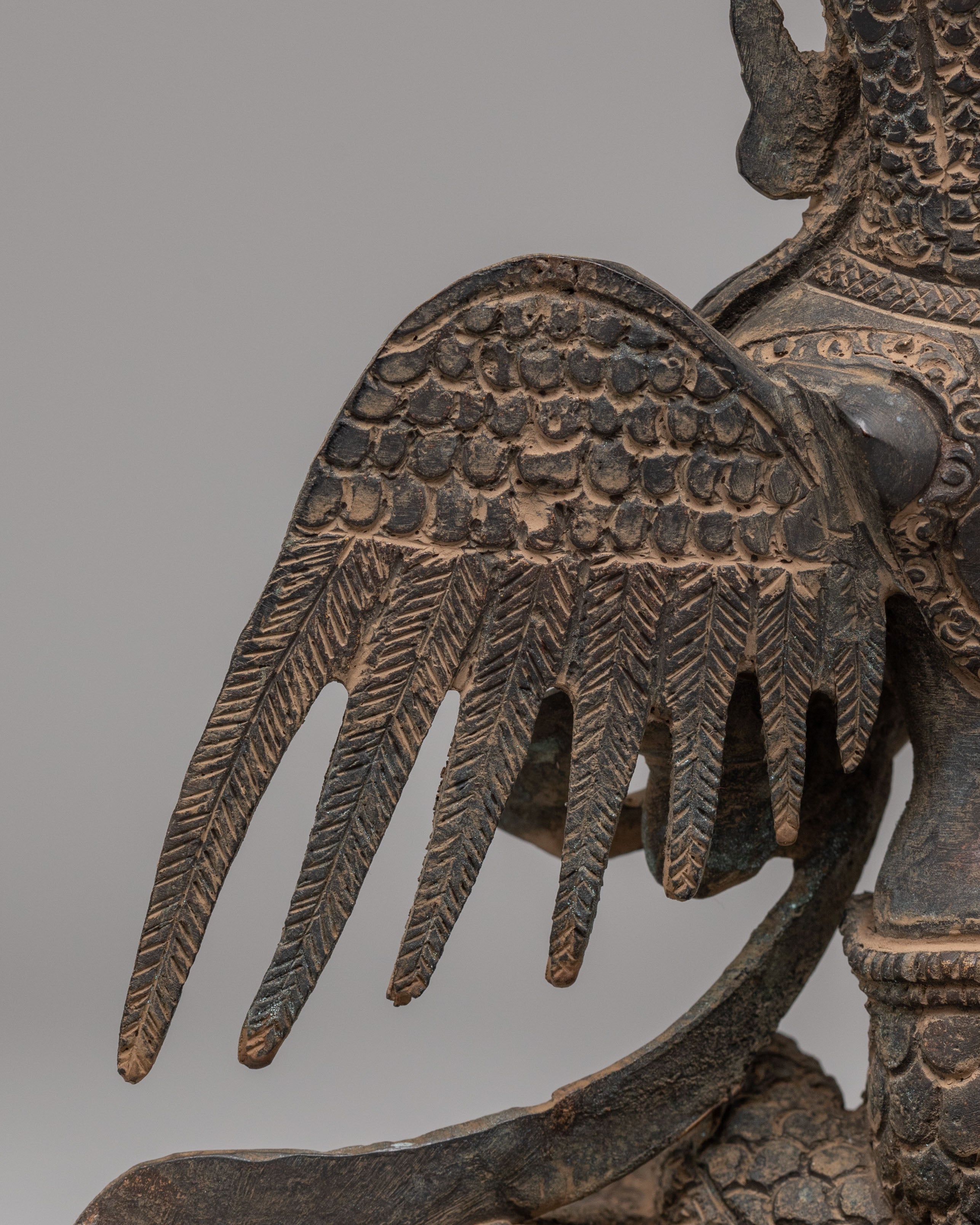 Handcrafted Naag Kanya Statue | Oxidized Copper Spiritual Art