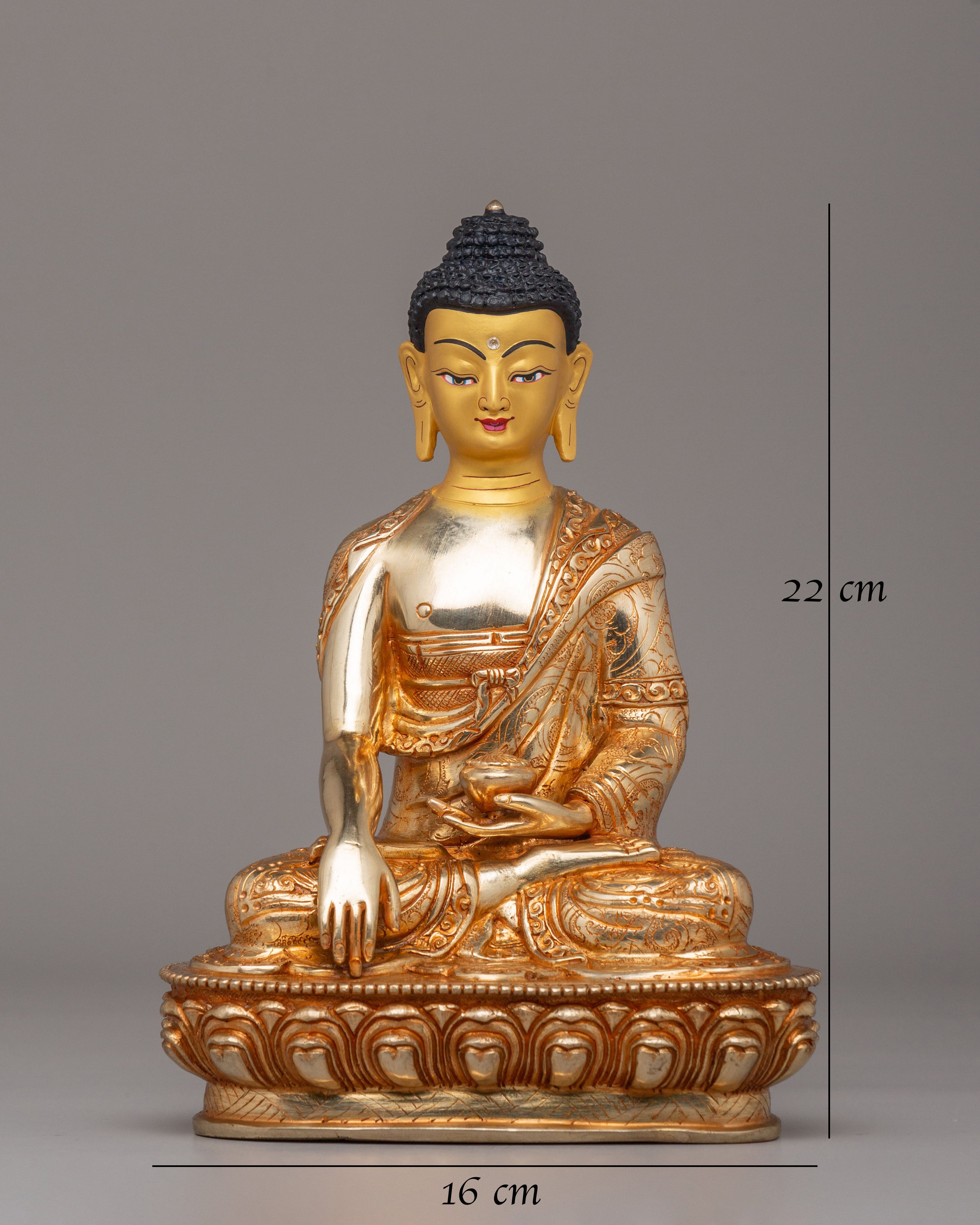 Sacred Shakyamuni Buddha Divine Statue | Handcrafted Tibetan Buddhist Art