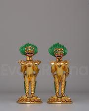 Handcrafted Guardian Lions Set 