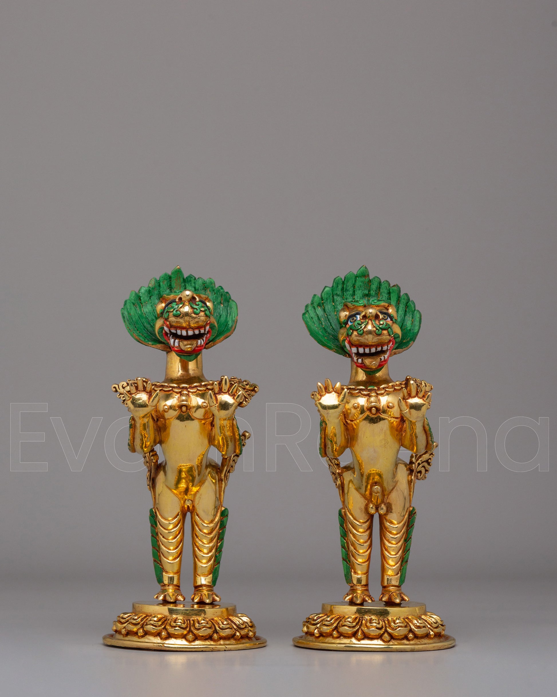 Handcrafted Guardian Lions Set 