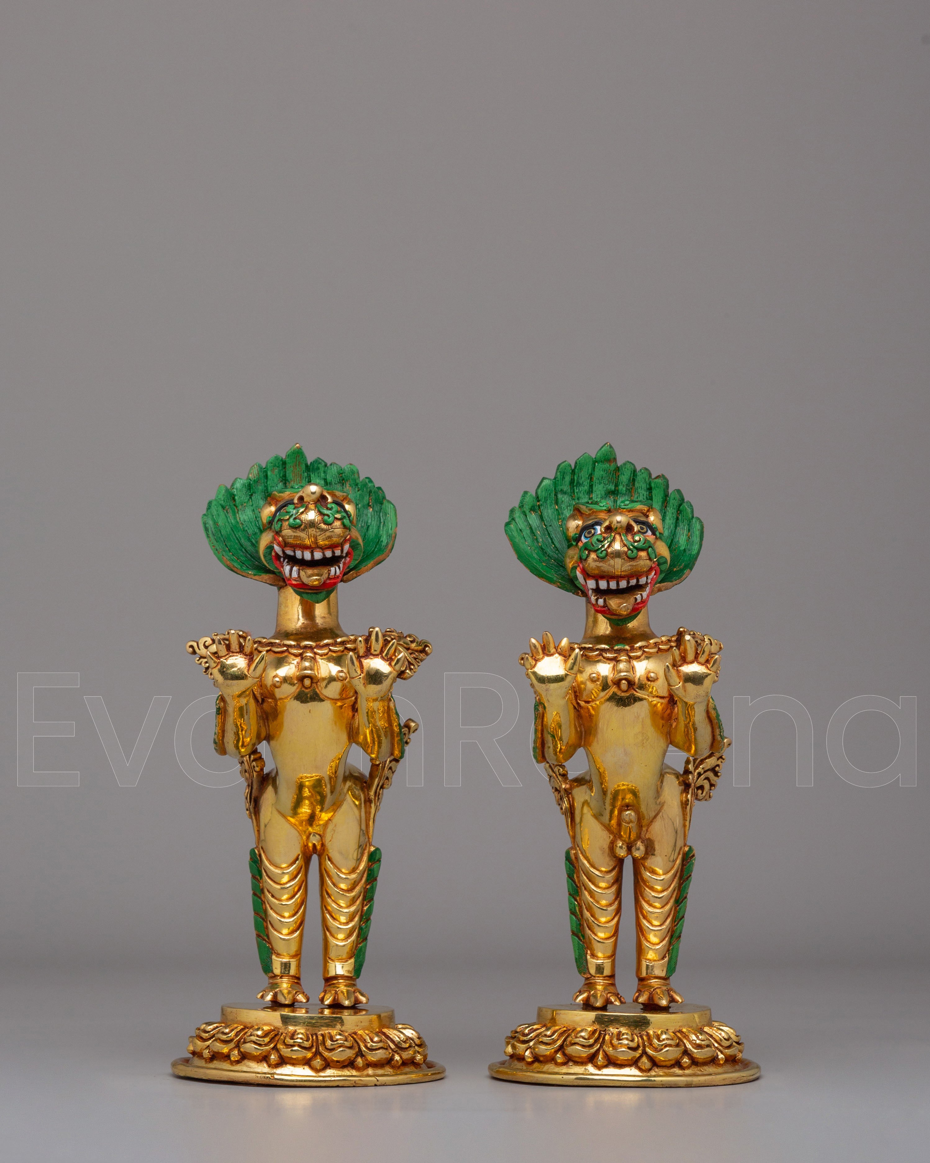 Handcrafted Guardian Lions Set 