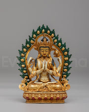 Chenrezig Divine Compassion Statue | Tibetan Deity Art