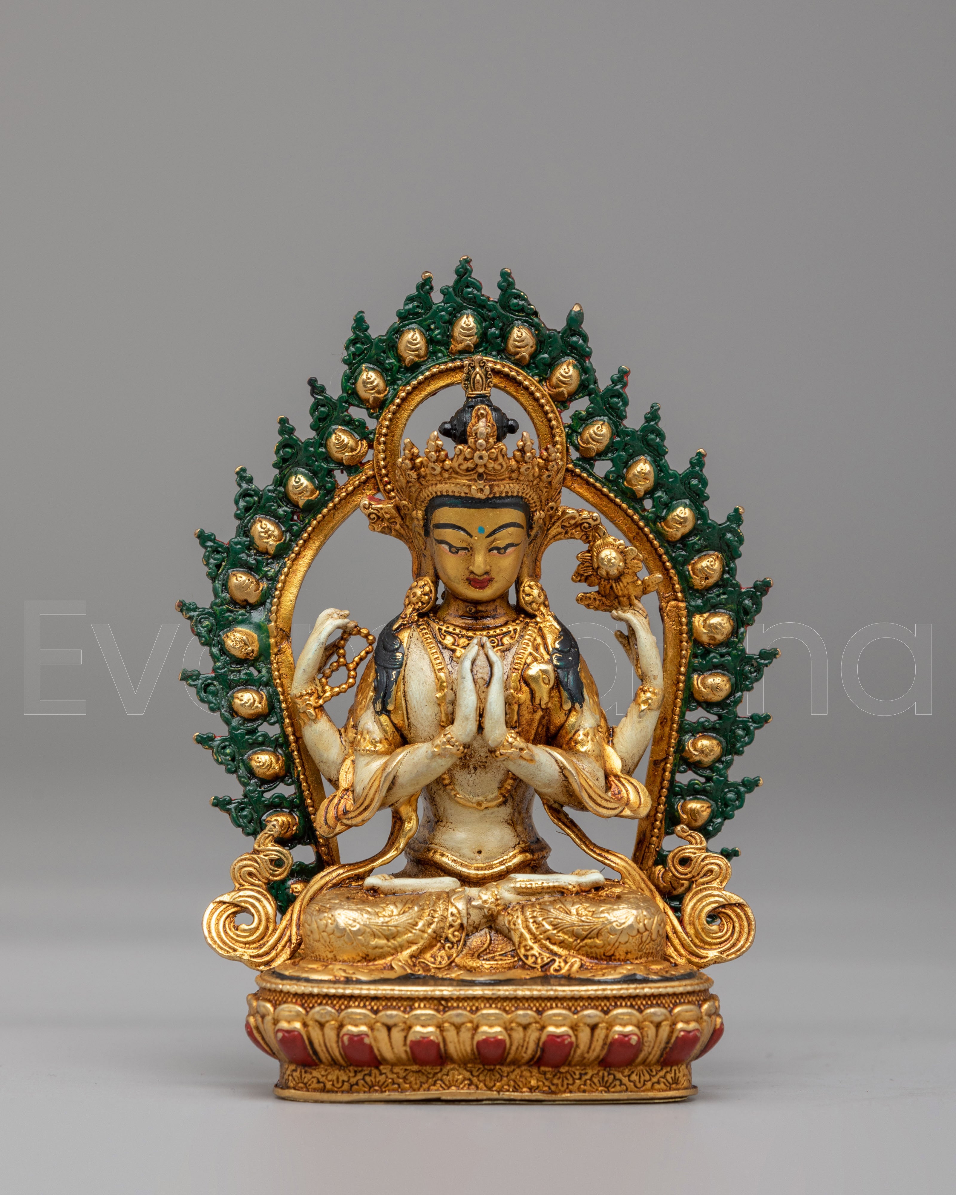 Chenrezig Divine Compassion Statue | Tibetan Deity Art