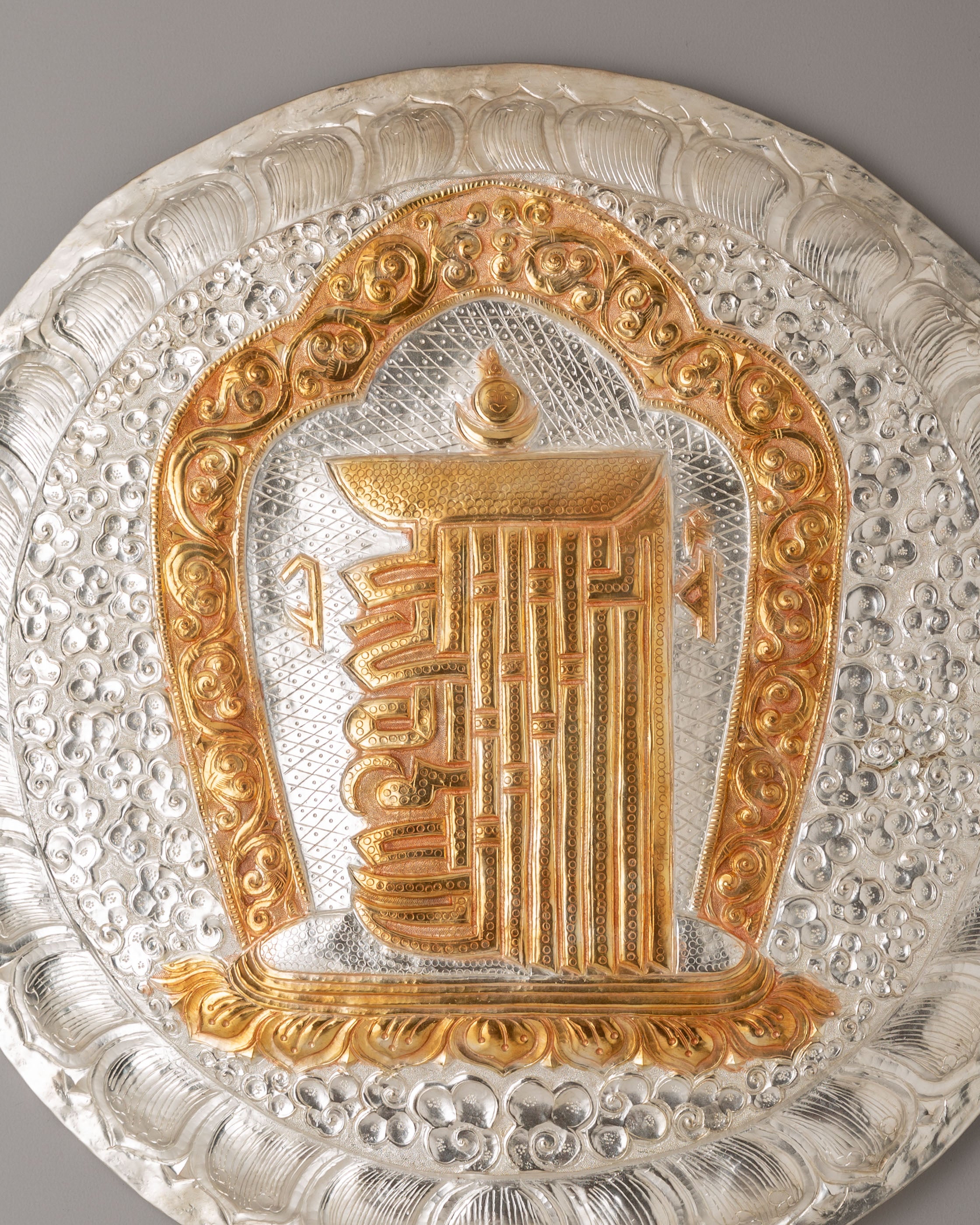 Handmade Altar Kalachakra Wall Hanging | Symbol of Time and Spiritual Awakening