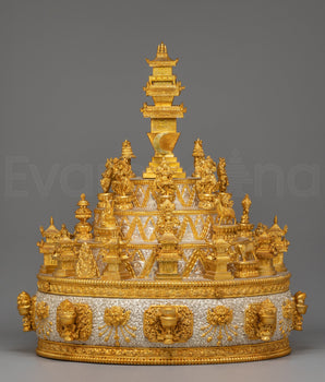 Handmade Electro Gold Plated Mandala for Rituals