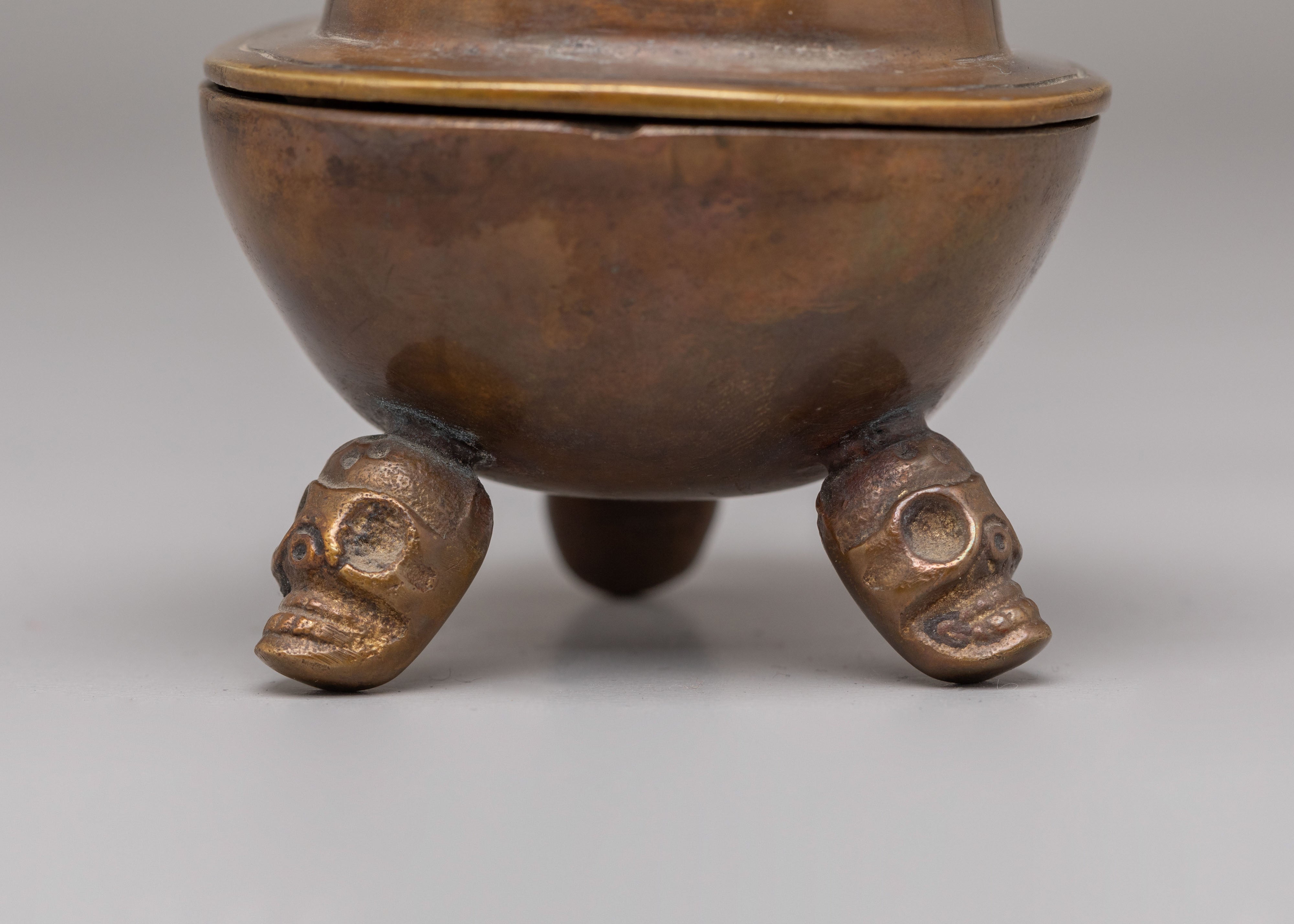 Handmade Kapala Ritual Bowl | Traditional Tibetan Offering Vessel