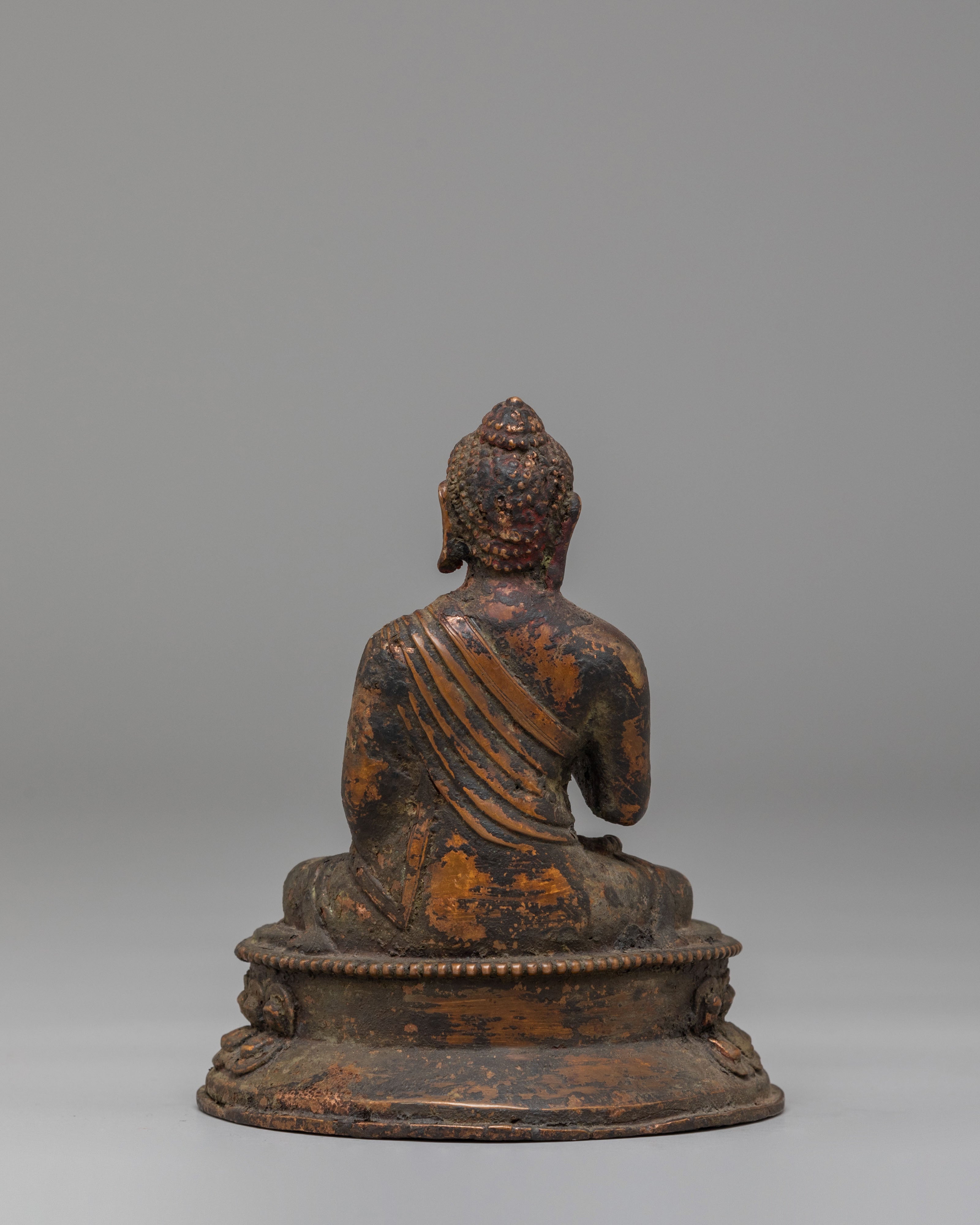 Spiritual Amoghasiddhi Sculpture | Handmade Buddhist Statue for Meditation