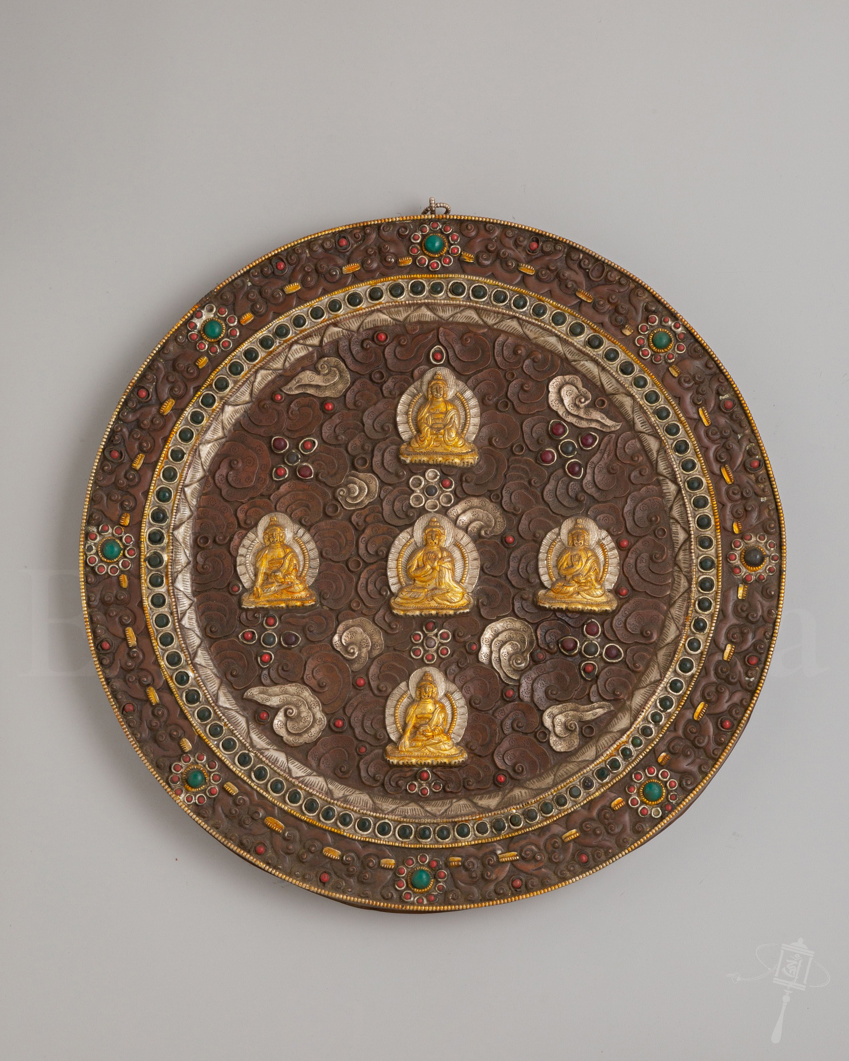 Sacred Five-Buddha Mandala Wall Hanging