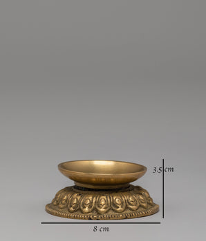 Oil Lamp Set for Ritual Ceremonies | Handcrafted Brass Altar Lamps