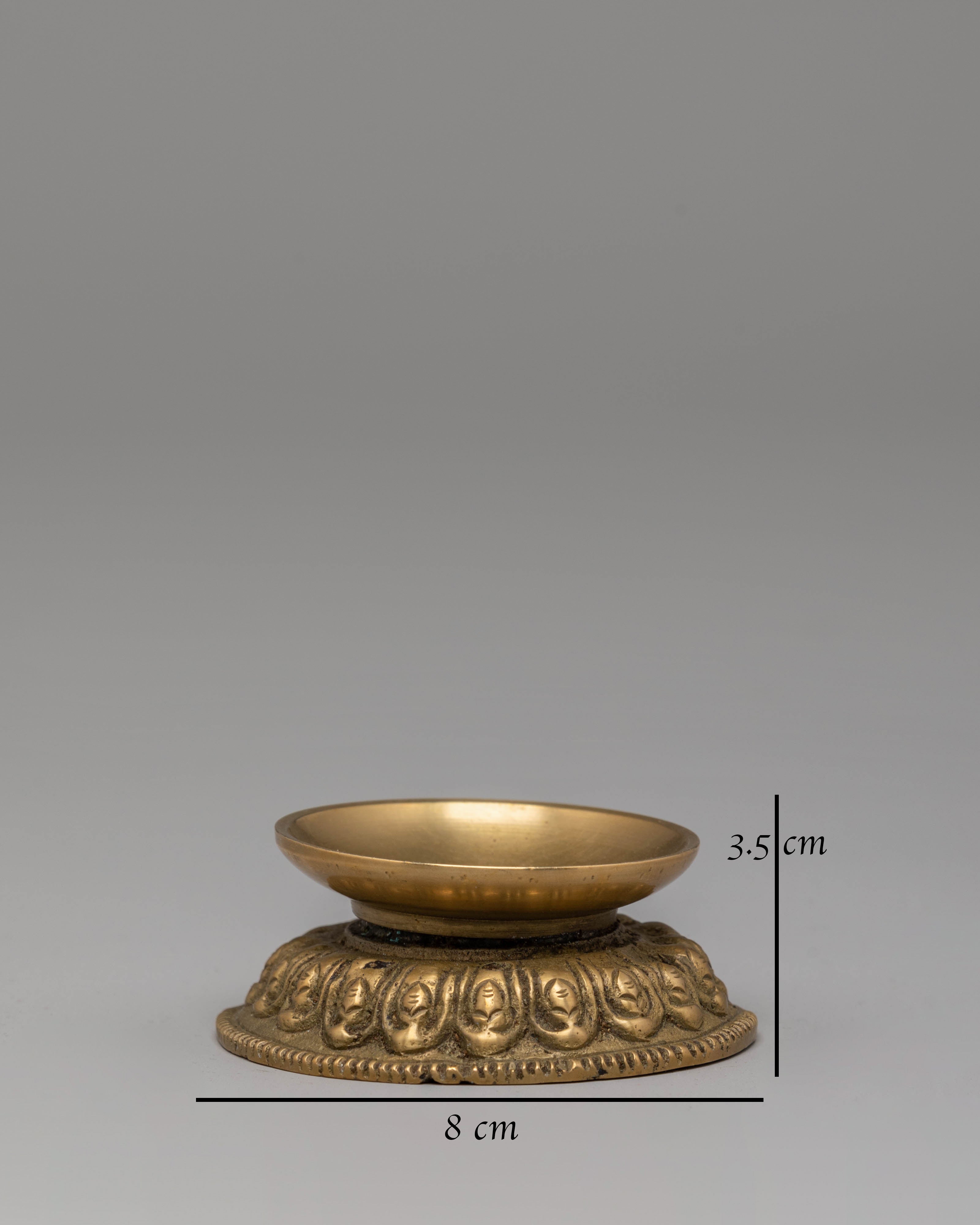 Oil Lamp Set for Ritual Ceremonies | Handcrafted Brass Altar Lamps