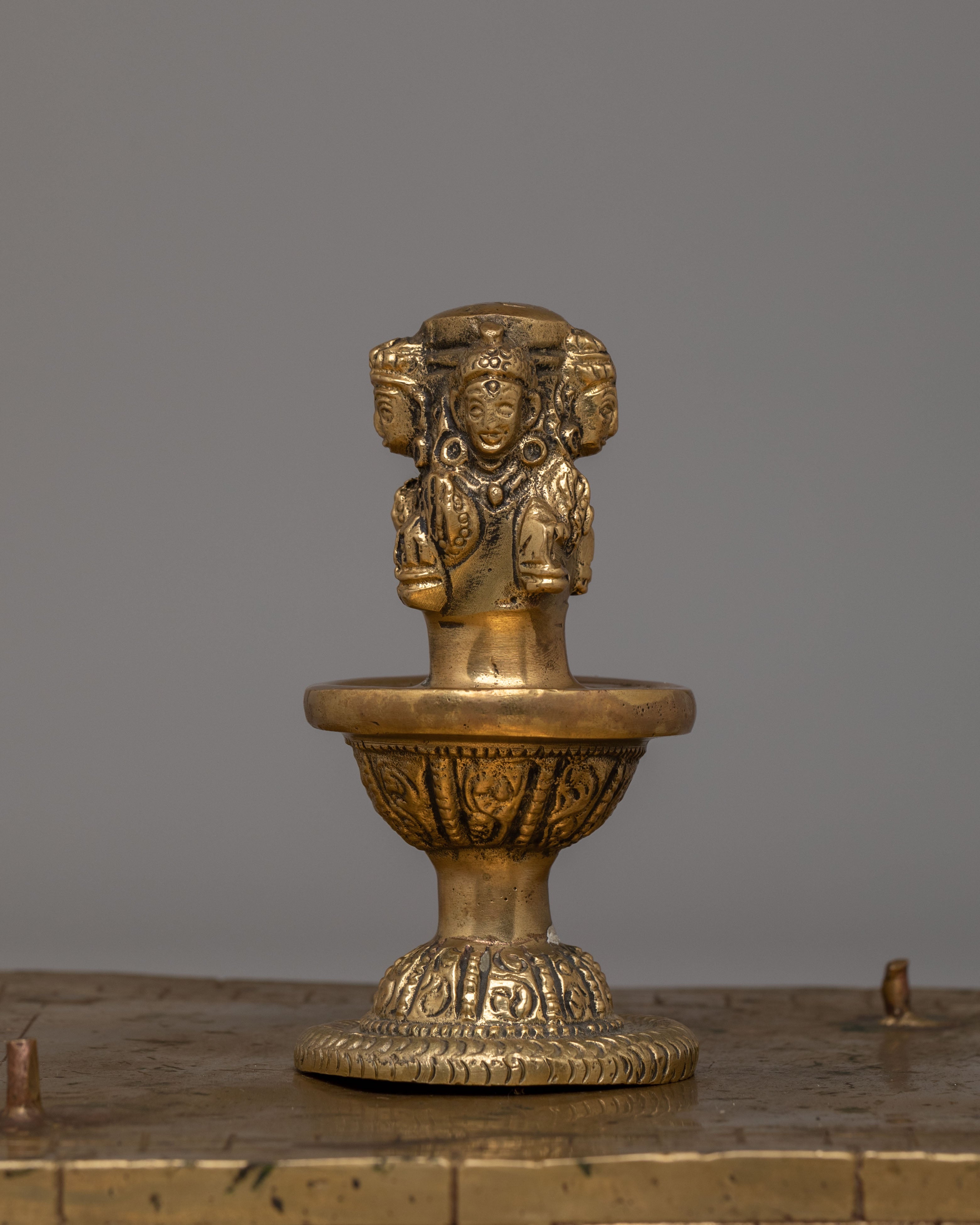 Traditional Pashupatinath Temple Sculpture | Handcrafted Brass Statue