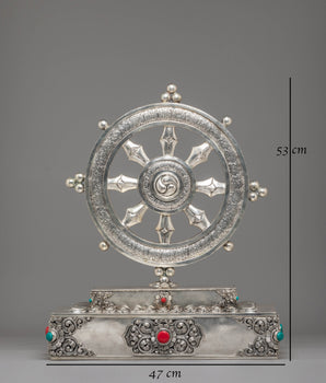 Handcrafted Buddhist Dharma Wheel | Symbol of Spiritual Enlightenment