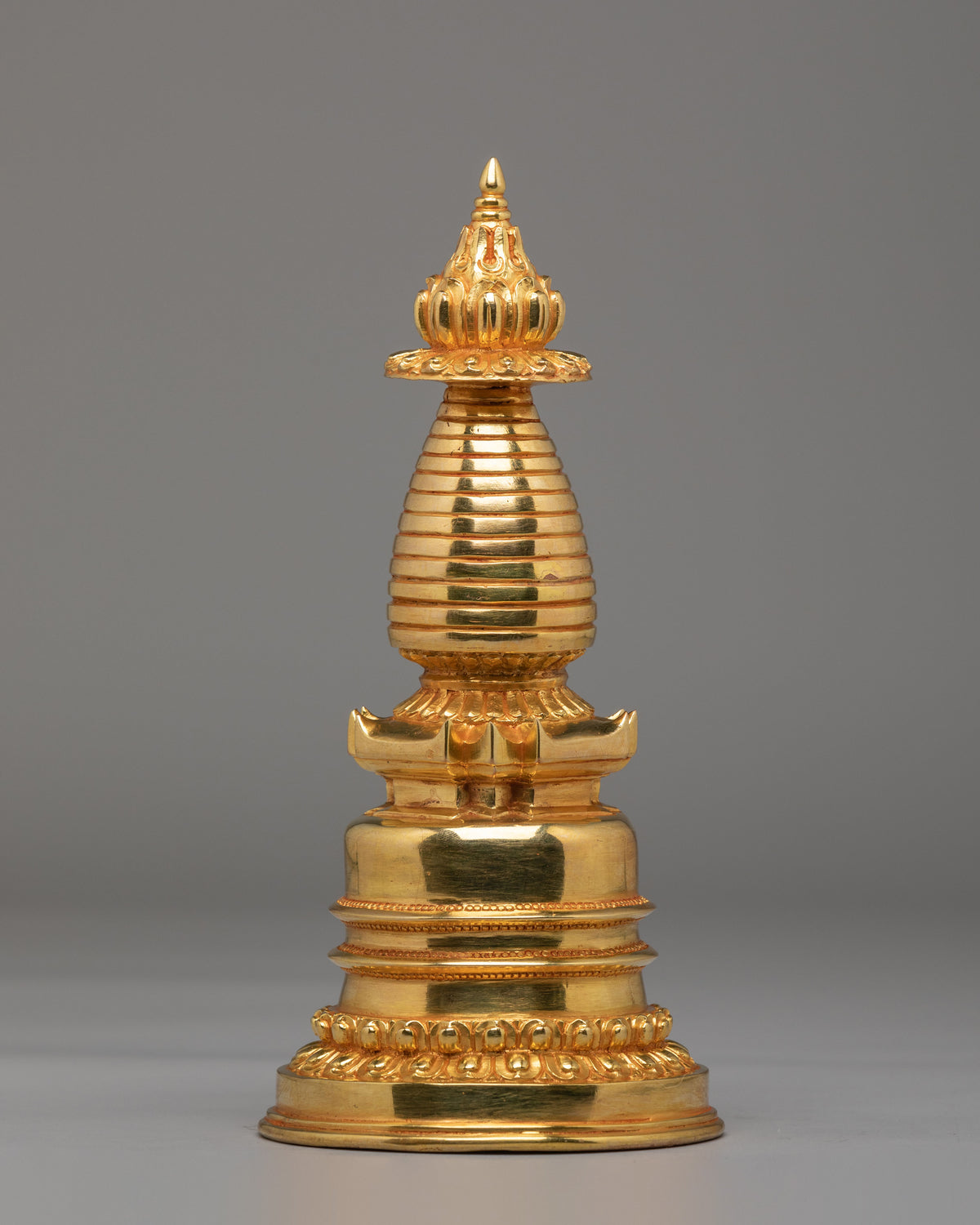 Handcrafted Altar Kadampa Chorten | Tibetan Buddhist Shrine Decor