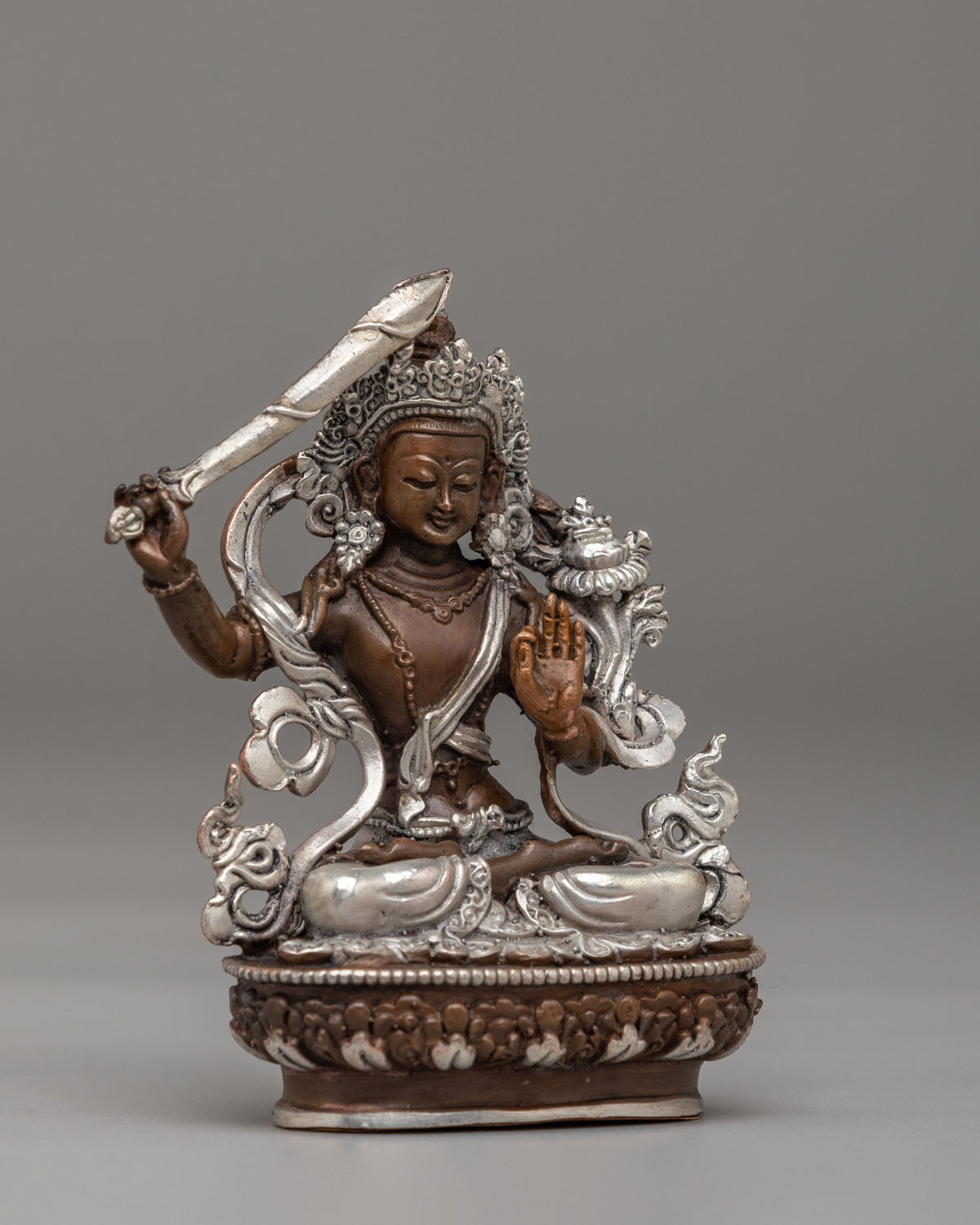 Spiritual Manjushri Deity Statue | Sacred Buddhist Artwork