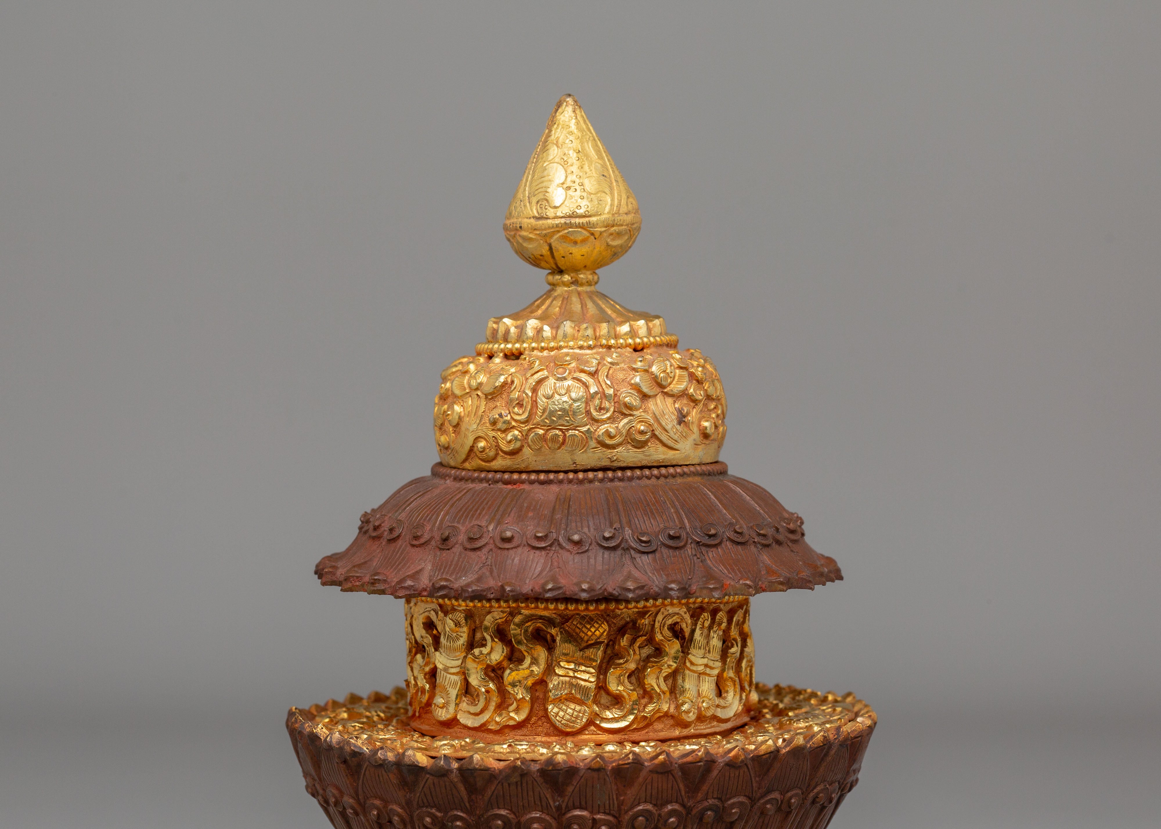 Handmade Ritual Altar Rice Pot | Sacred Buddhist Ceremonial Pot