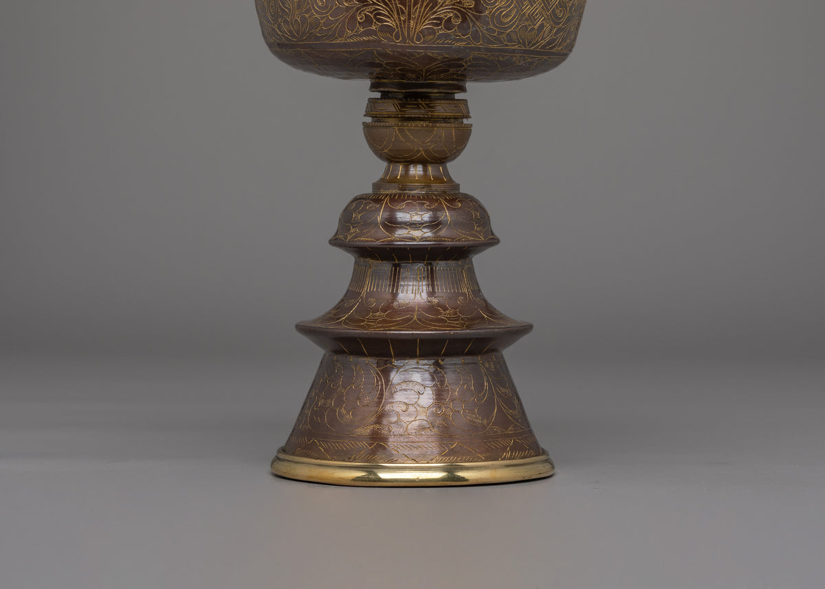 Traditional Butter Lamp for Ritual Purposes | Ritual Offering Lamp