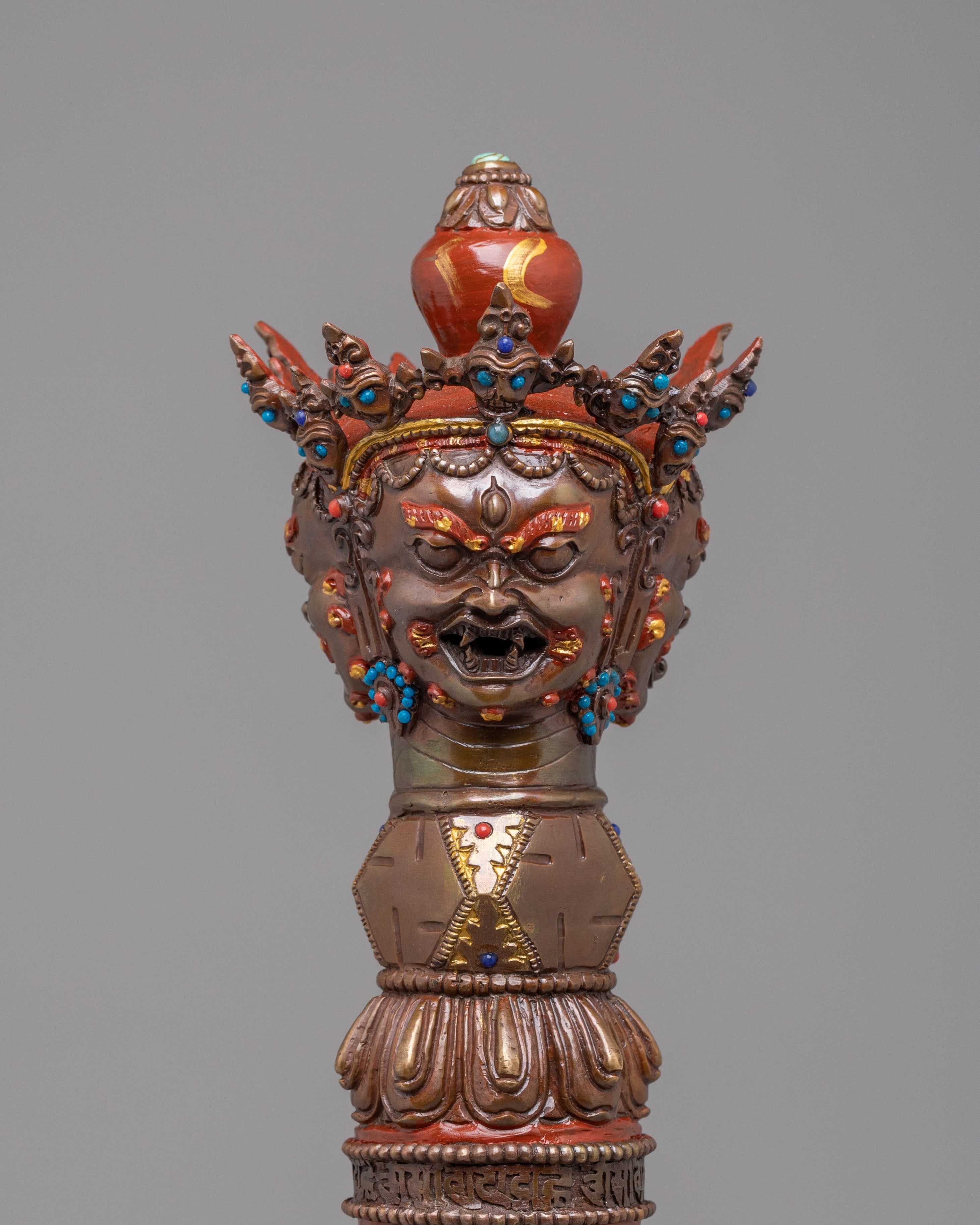 Sacred Ceremonial Phurba | Tibetan Wrathful Deity Dagger for Rituals
