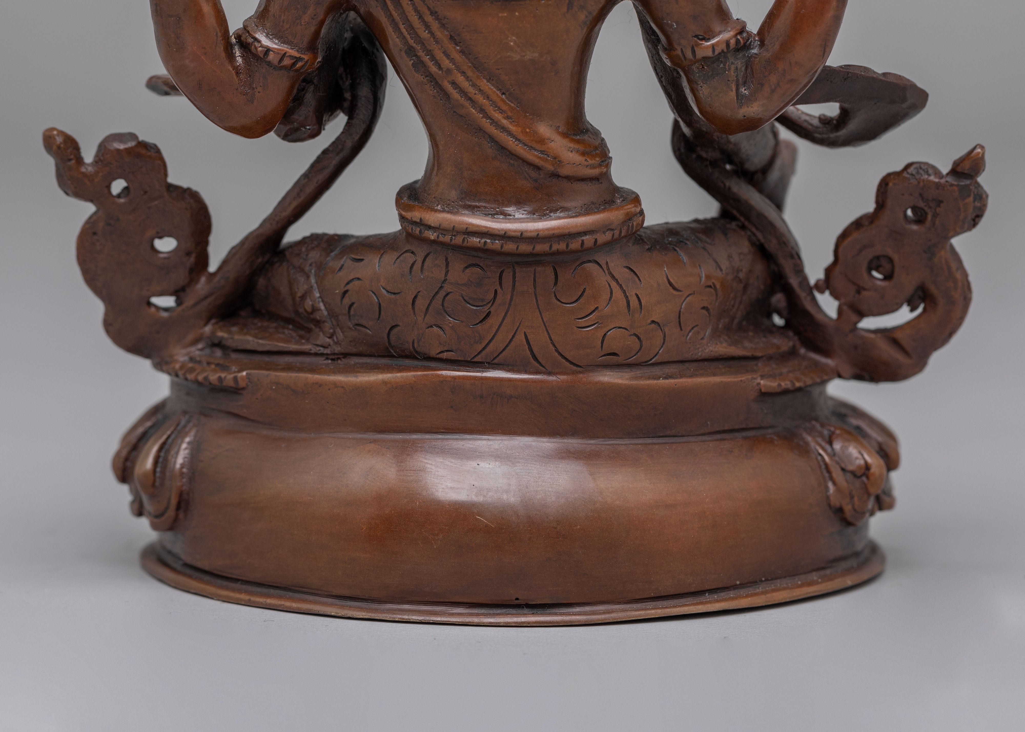 Divine Laxmi Mata Statue | Copper Altar Figurine