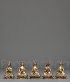  Five-Buddha Set Statue