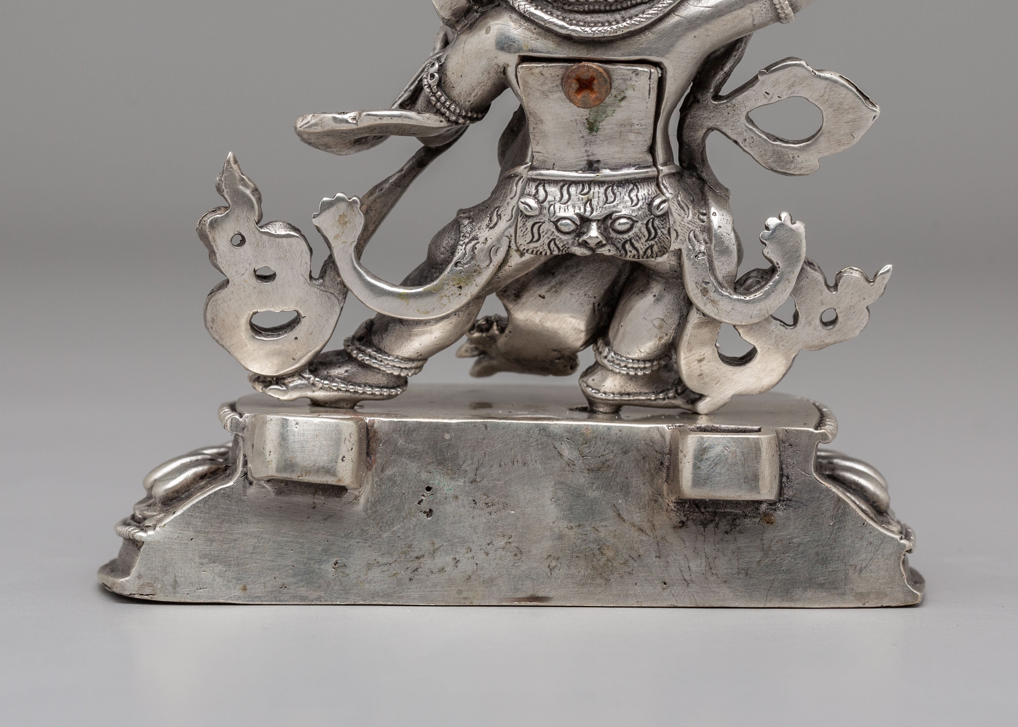 Vajrayana Protector Deity Vajrapani Statue | Sacred Buddhist Bodhisattva Sculpture