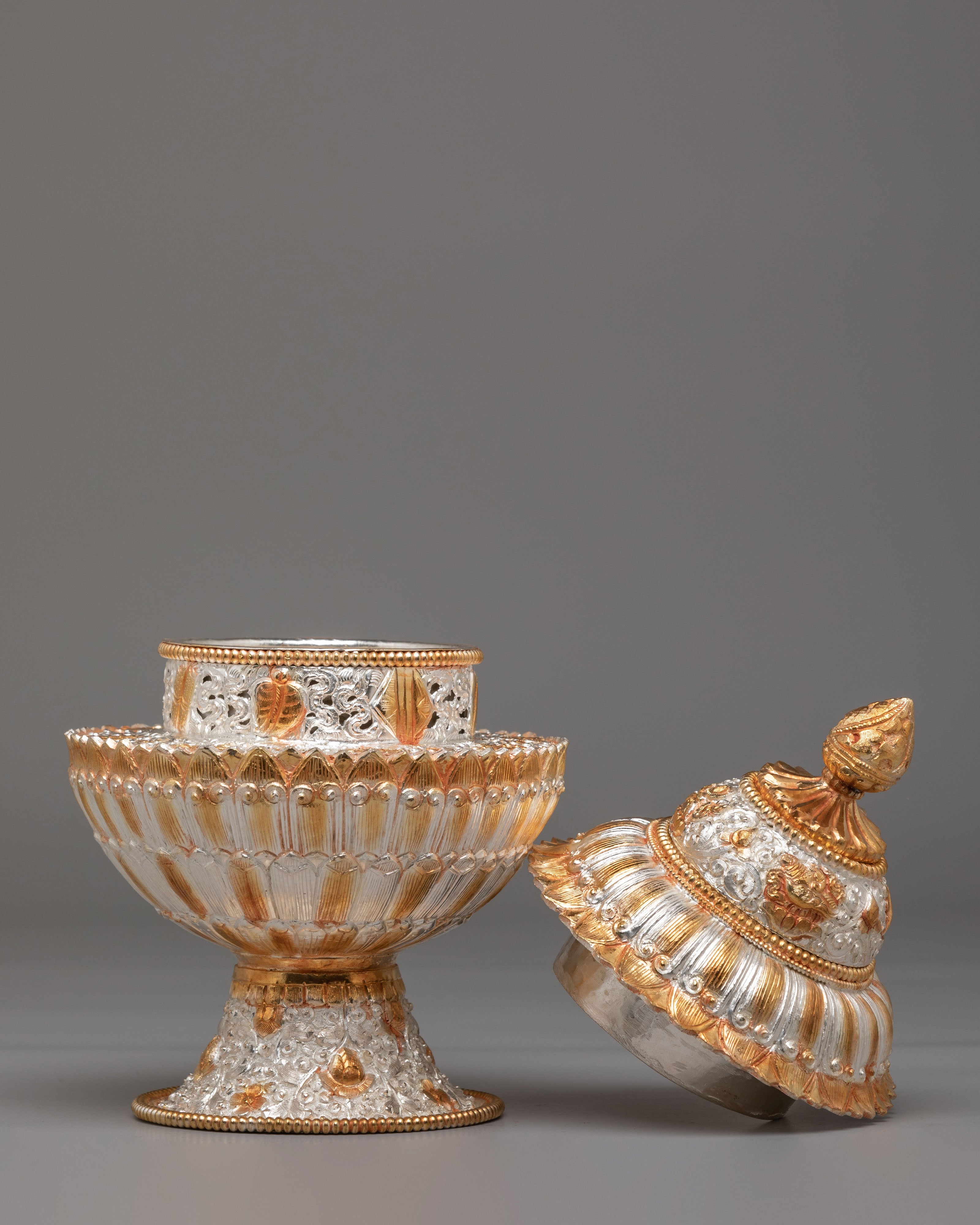 Buddhist Rice Offering Vessel | Ritual Offering Vessel for Altar