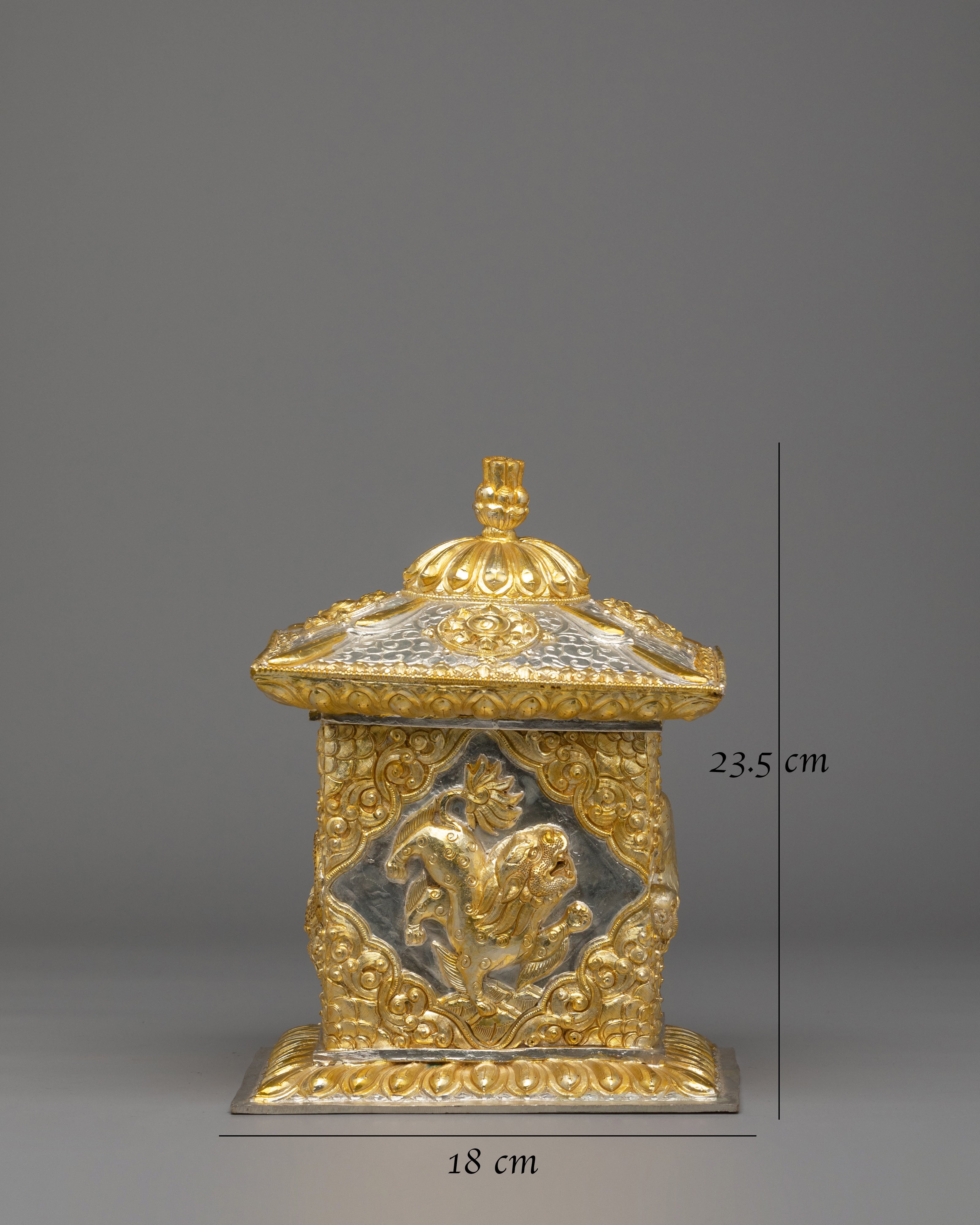 Handmade Tibetan Box | Traditional Treasure Box for Sacred Items