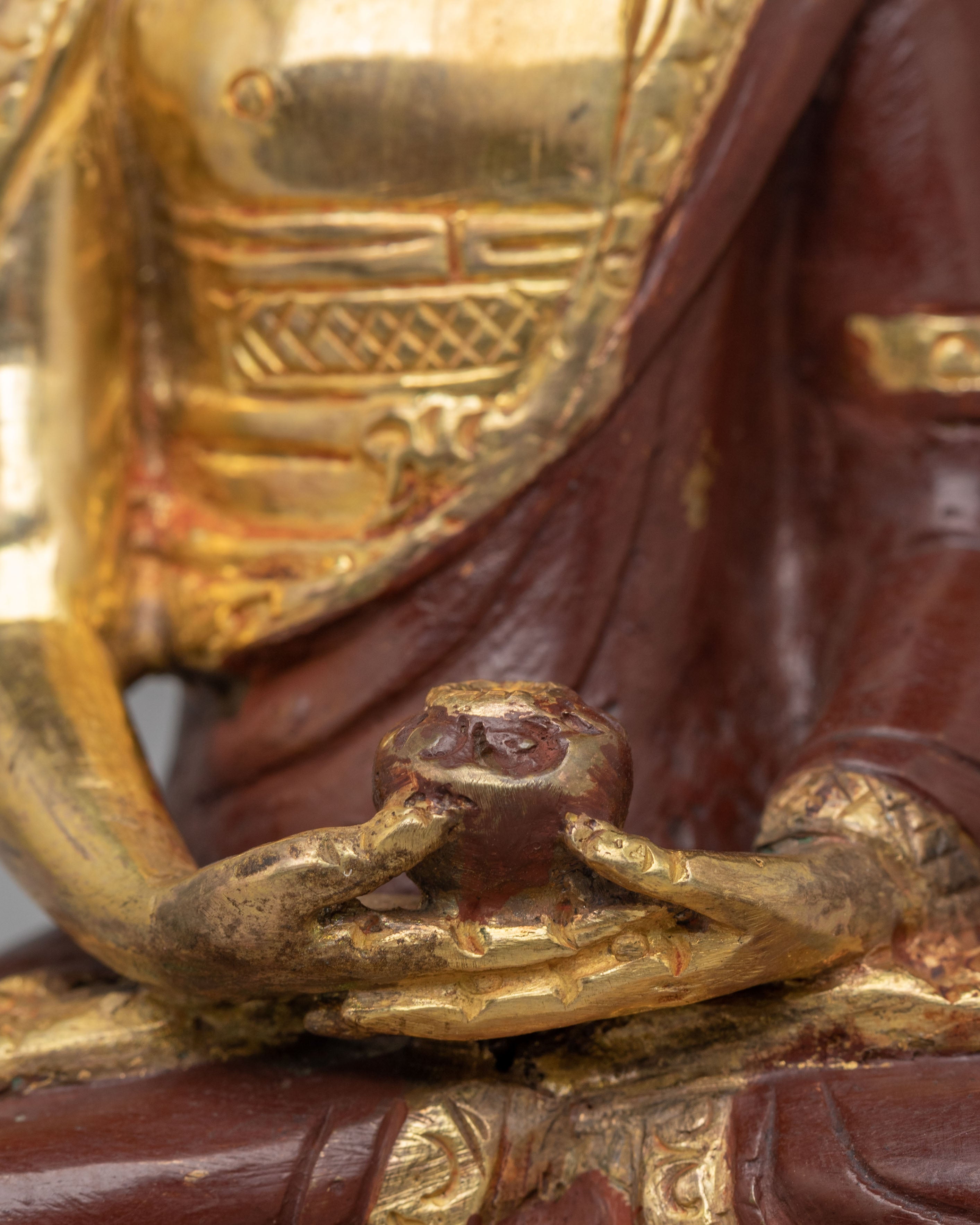 Buddhist Pure Land Amitabha Statue | Traditional Tibetan Handcrafted Artwork