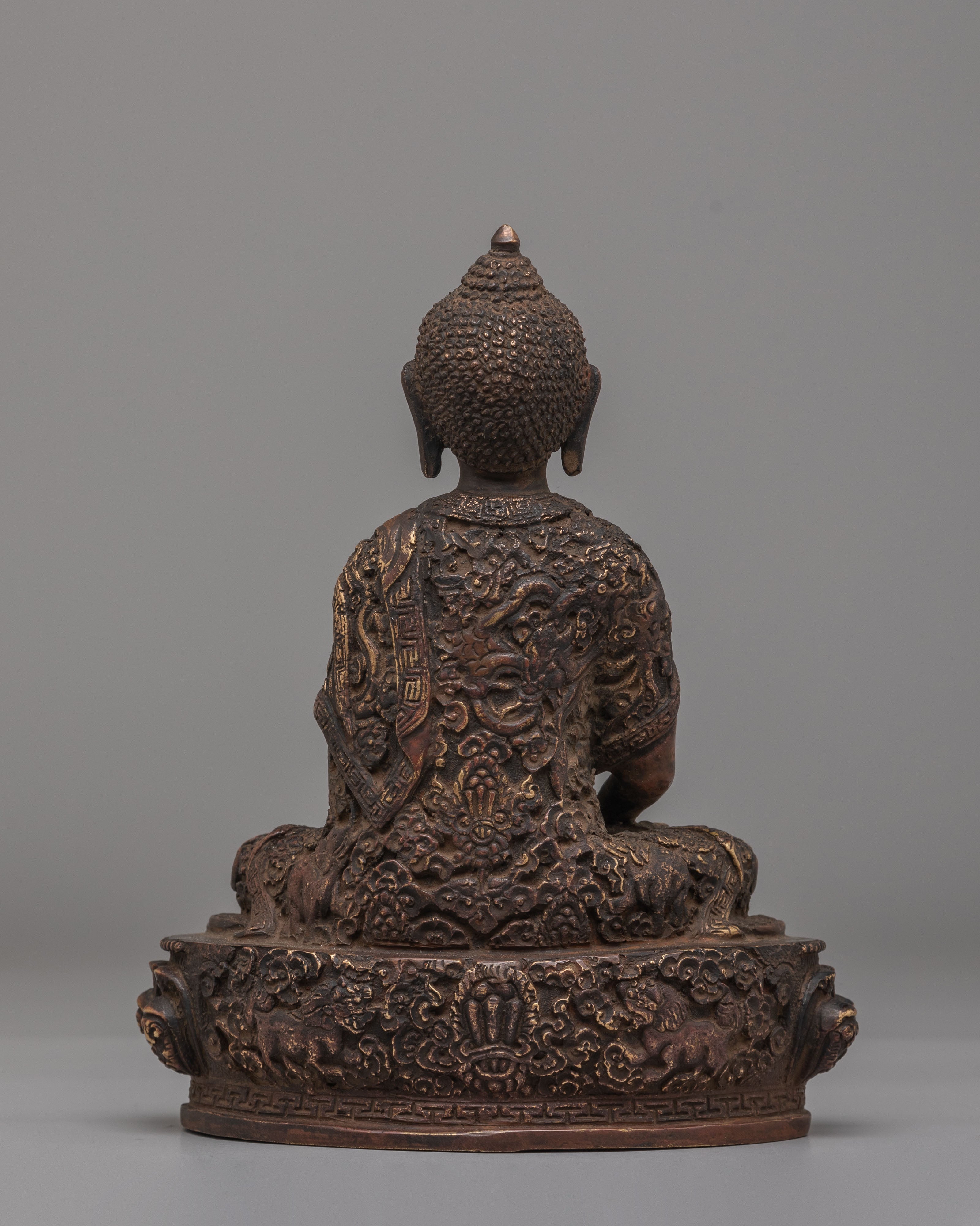 Amitabha Buddha Altar Statue | Handcrafted Brass Sculpture for Meditation & Blessings