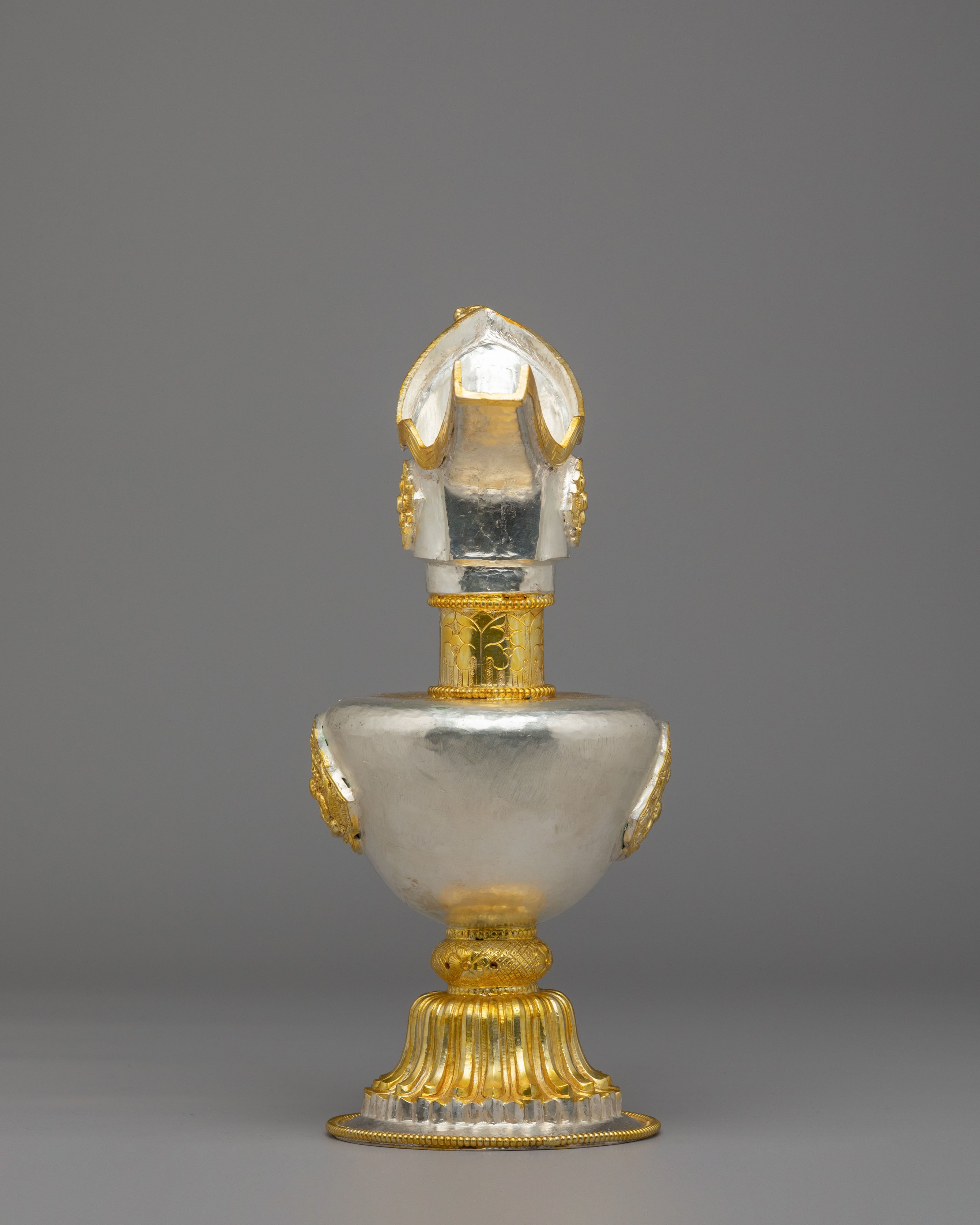 Traditional Ritual Bhumba | Copper Body Electro Gold & Silver Plated