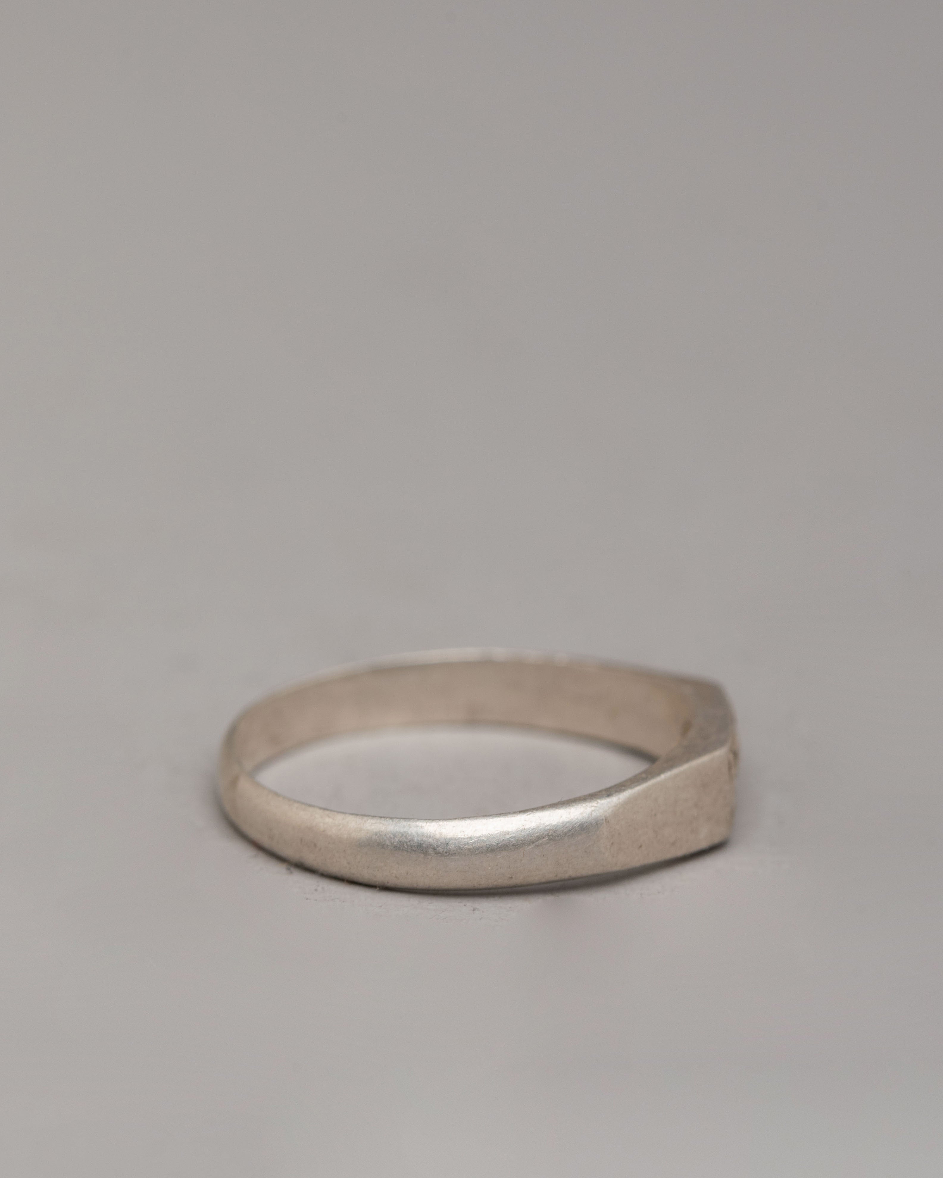 Handmade Artisan Silver Ring | Natural Zircon Jewelry