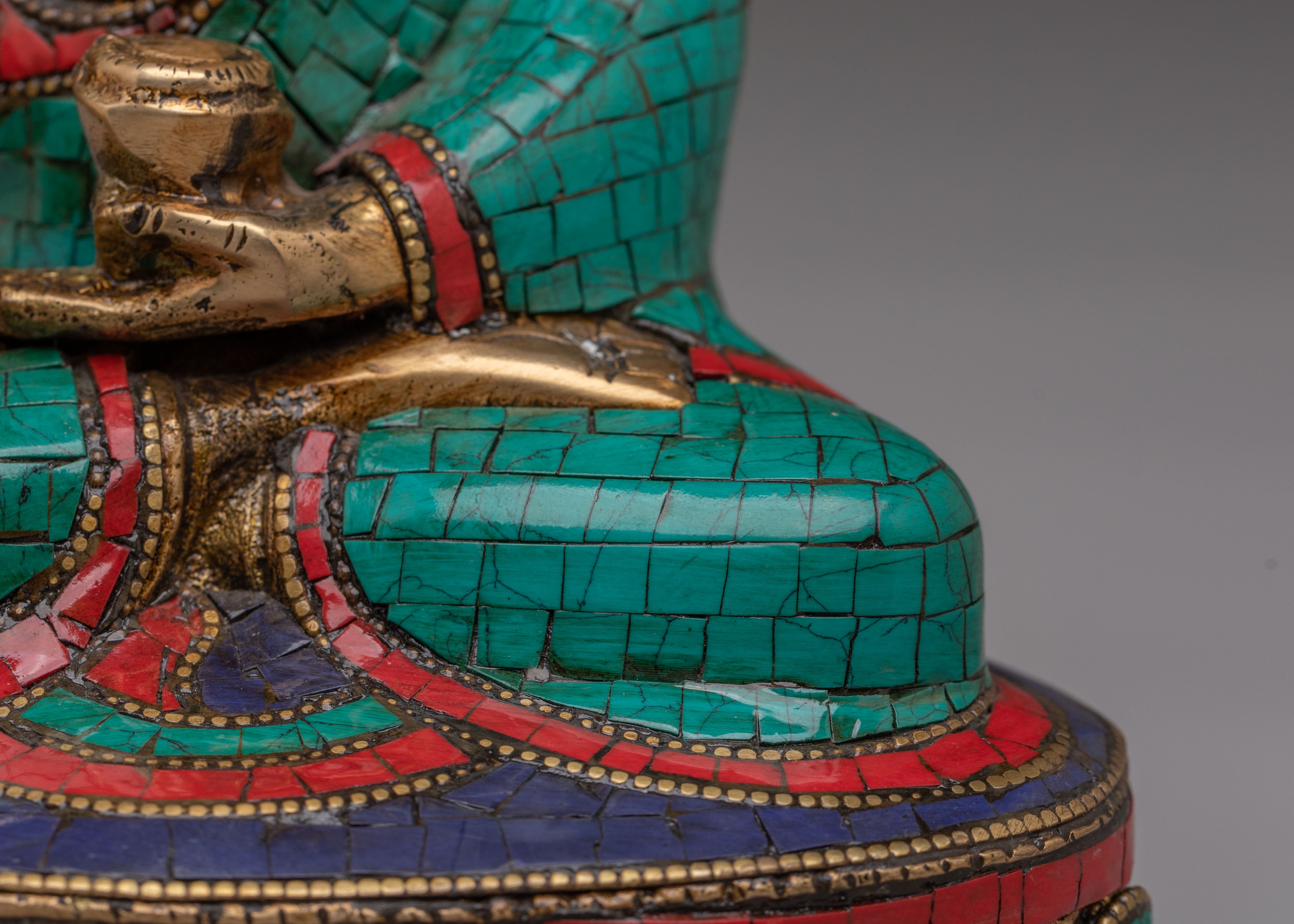 Traditional Sacred Shakyamuni Buddha Statue | Tibetan Buddhist Art