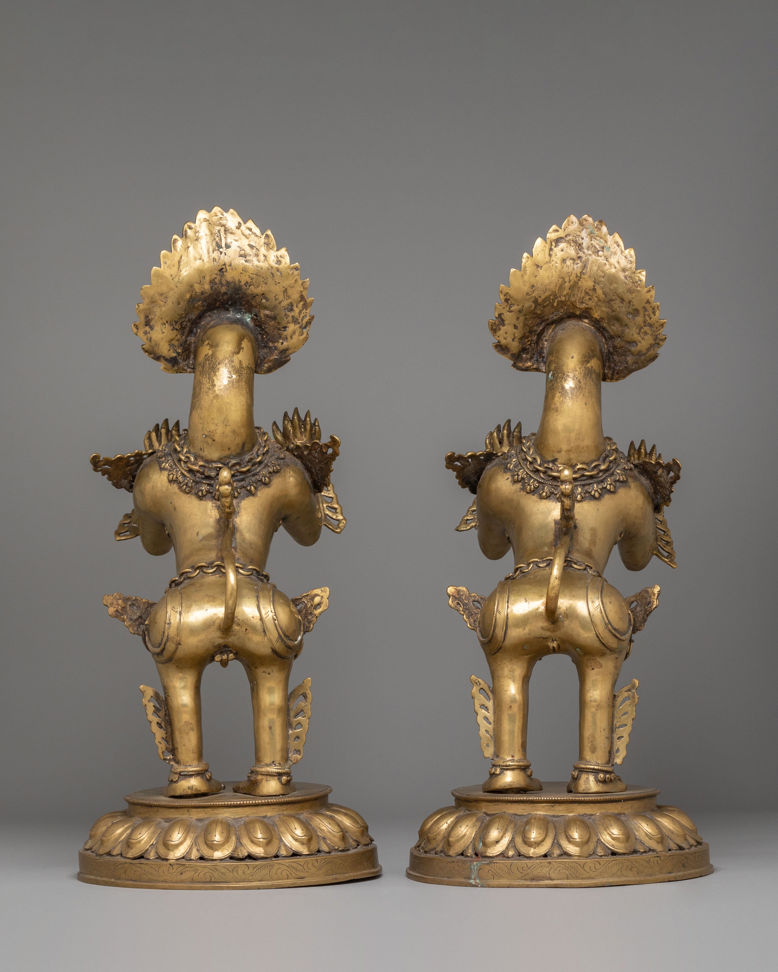 Handmade Lion Set | A Majestic Pair for Decorative and Spiritual Use