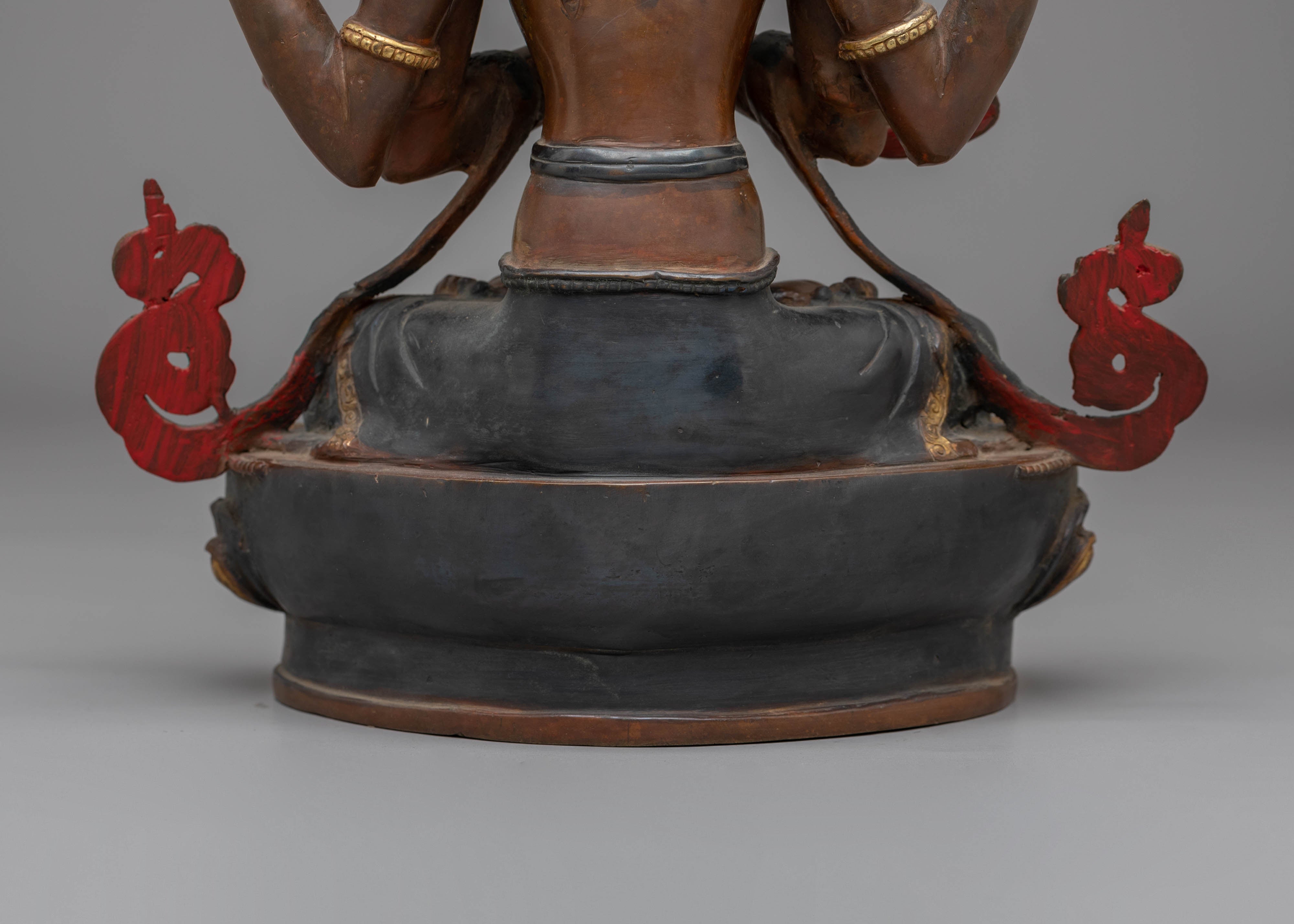 Chenrezig Statue Bodhisattva Of Compassion | Meditation Decor