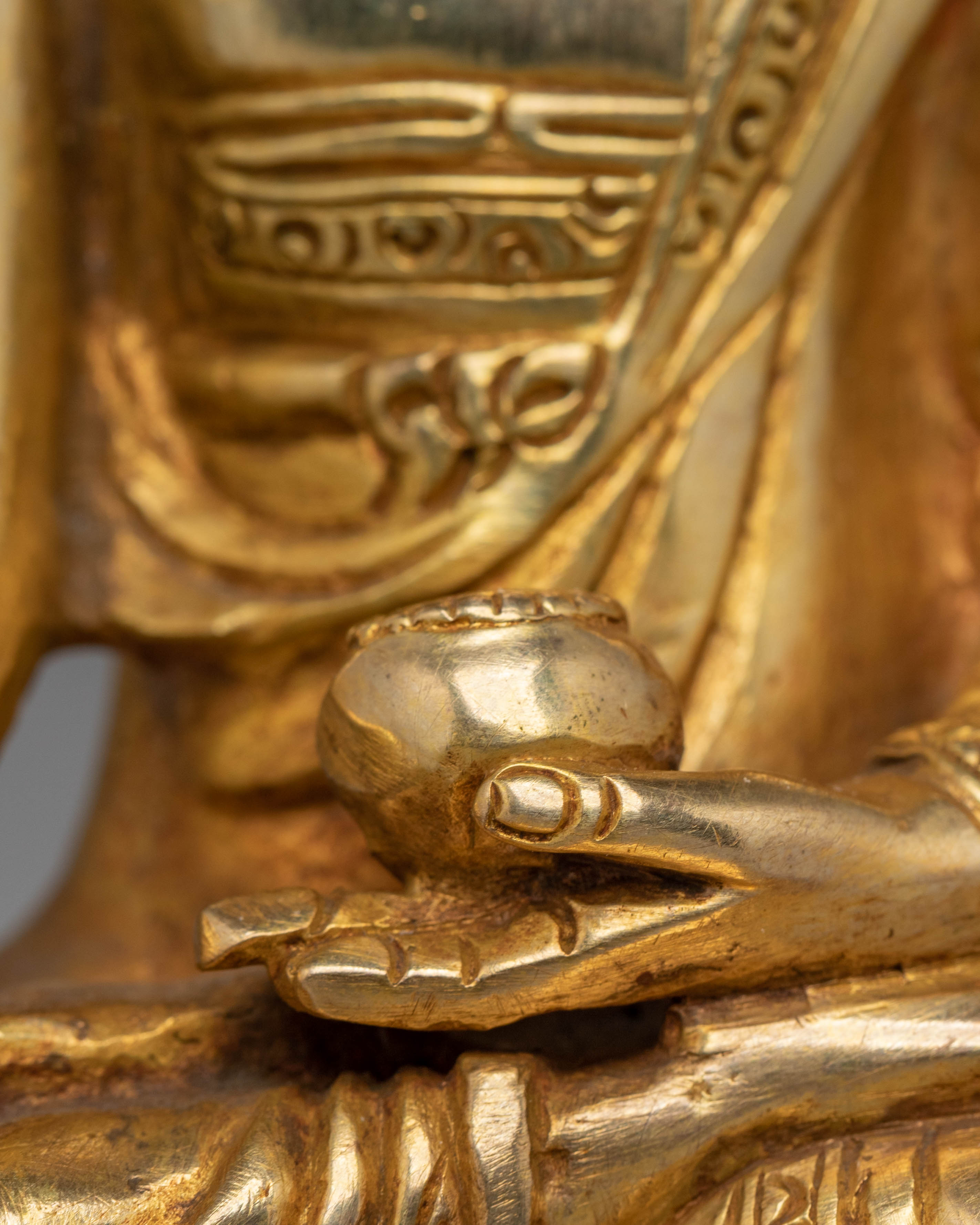 Handcrafted Ratnasambhava Copper Sculpture | Tibetan Copper Statue