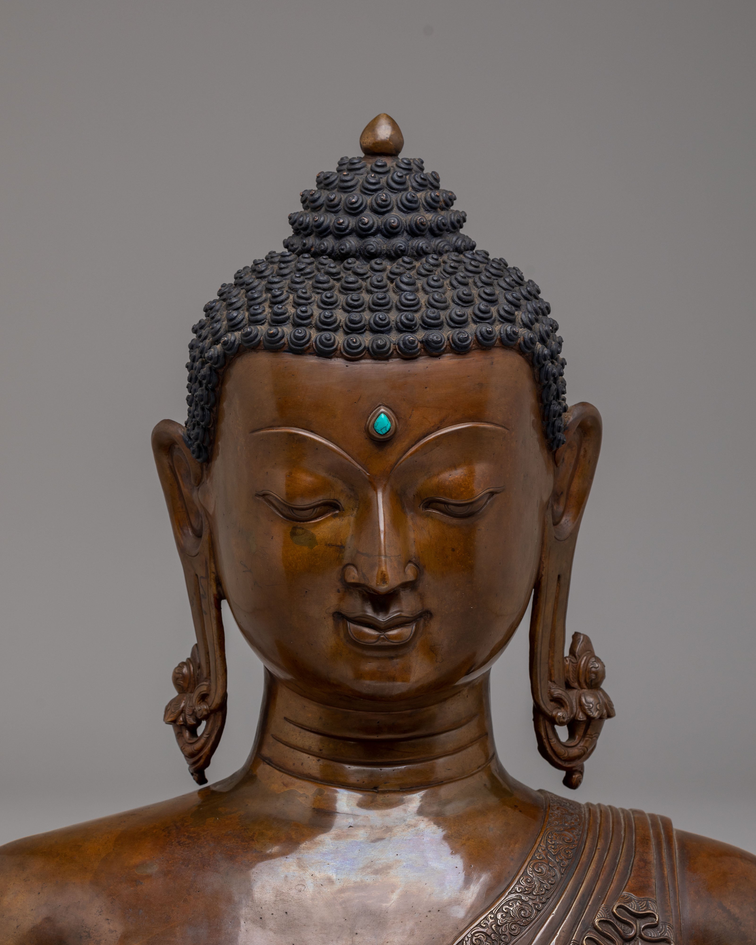 Himalayan Buddha Head Sculpture | Handcrafted Statue for Meditation